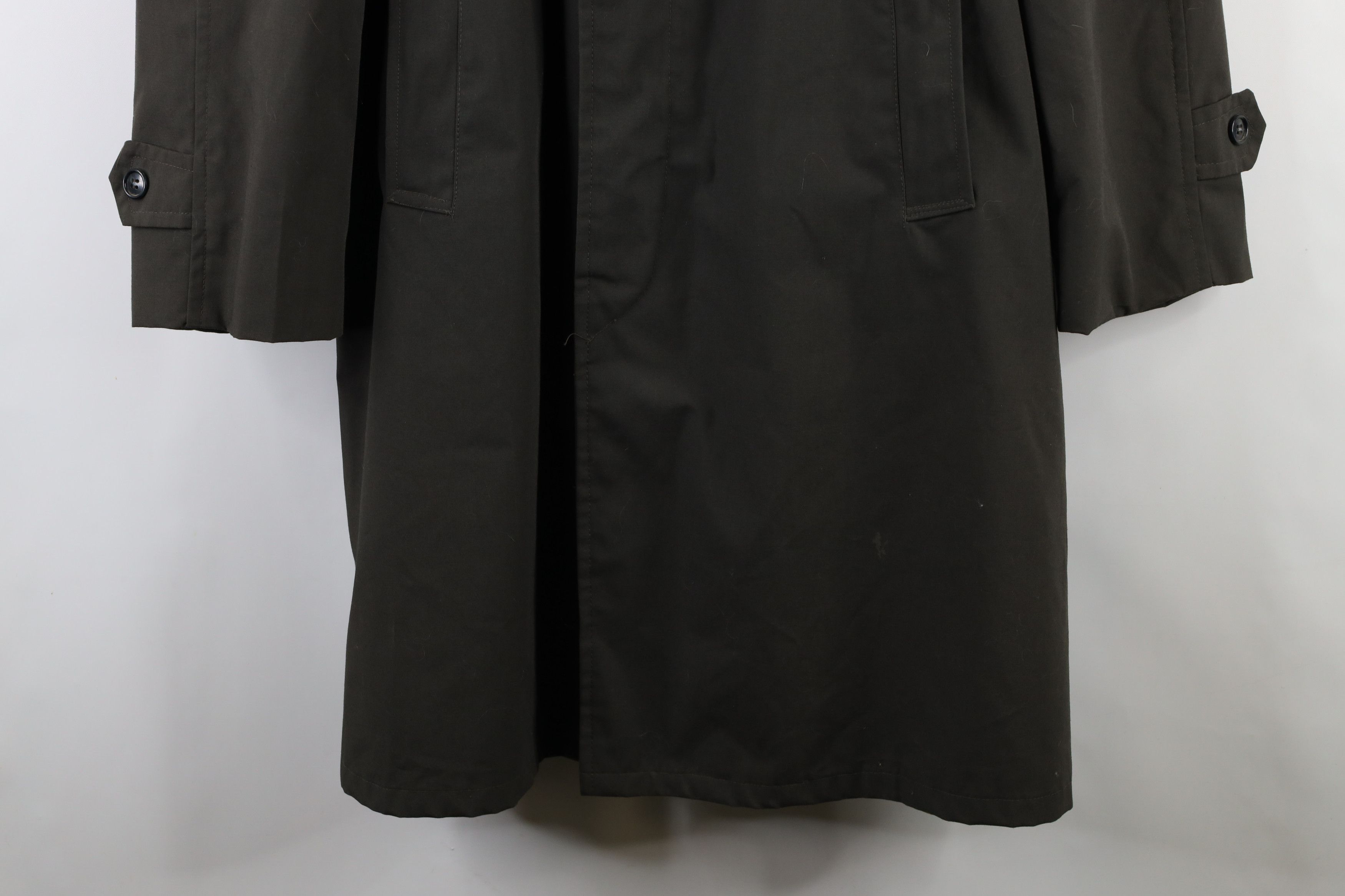 Vintage Vintage 60s 70 Streetwear Trench Coat Rain Jacket Green USA Size US L / EU 52-54 / 3 - 4 Thumbnail