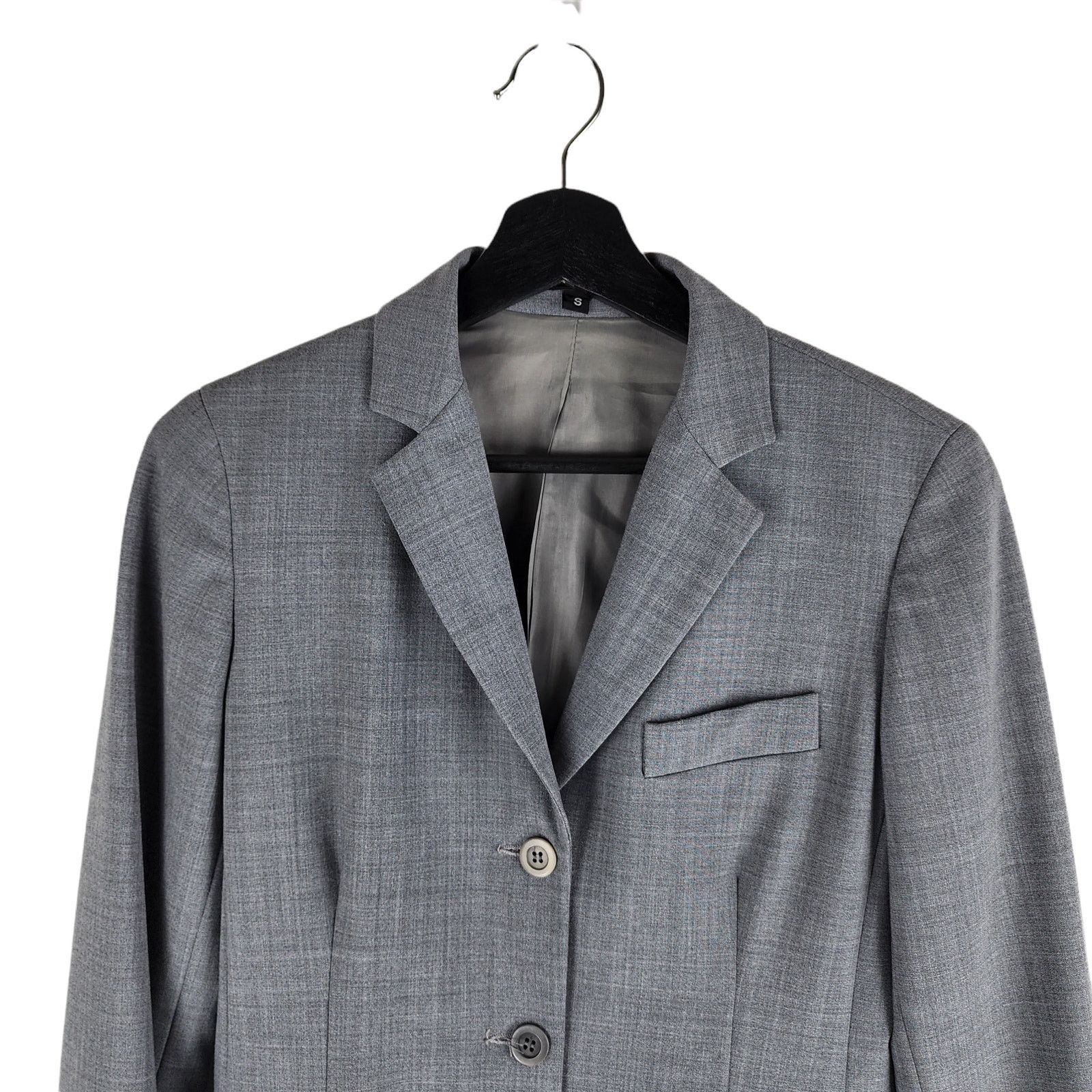 Theory Theory Wool Three Button Blazer Gray Lined Sealed Pockets S Size S / US 4 / IT 40 - 3 Thumbnail