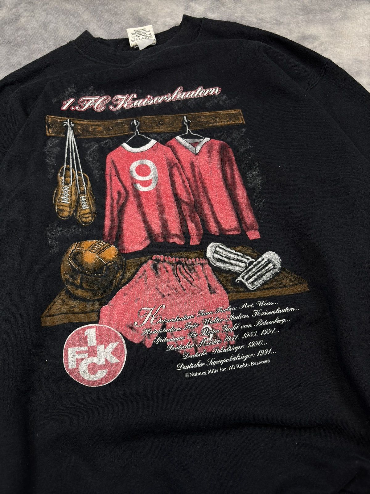 Other 90's Nutmeg FC Kaiserslautern Crewneck Sweatshirt Big Logo Size US XL / EU 56 / 4 - 2 Thumbnail