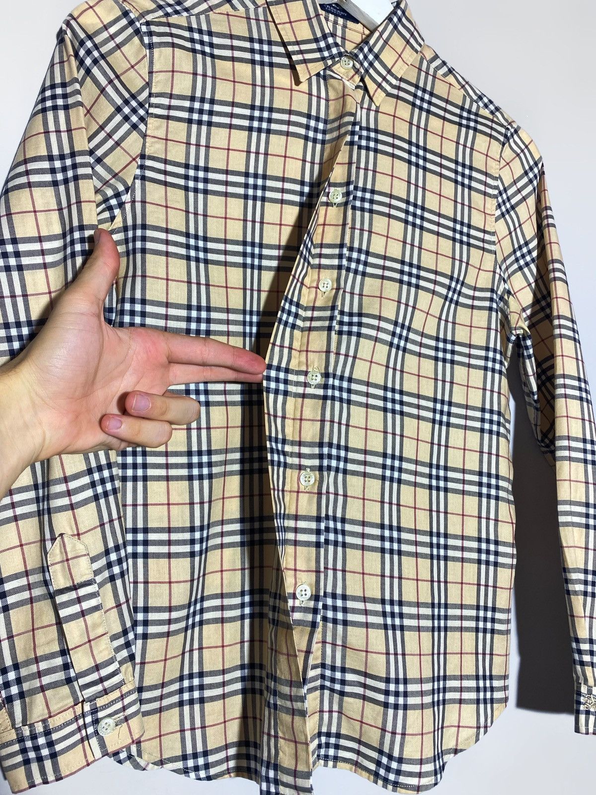 Burberry Vintage Burberry London Nova Check All Over Print Rare Shirt Size M / US 6-8 / IT 42-44 - 9 Thumbnail