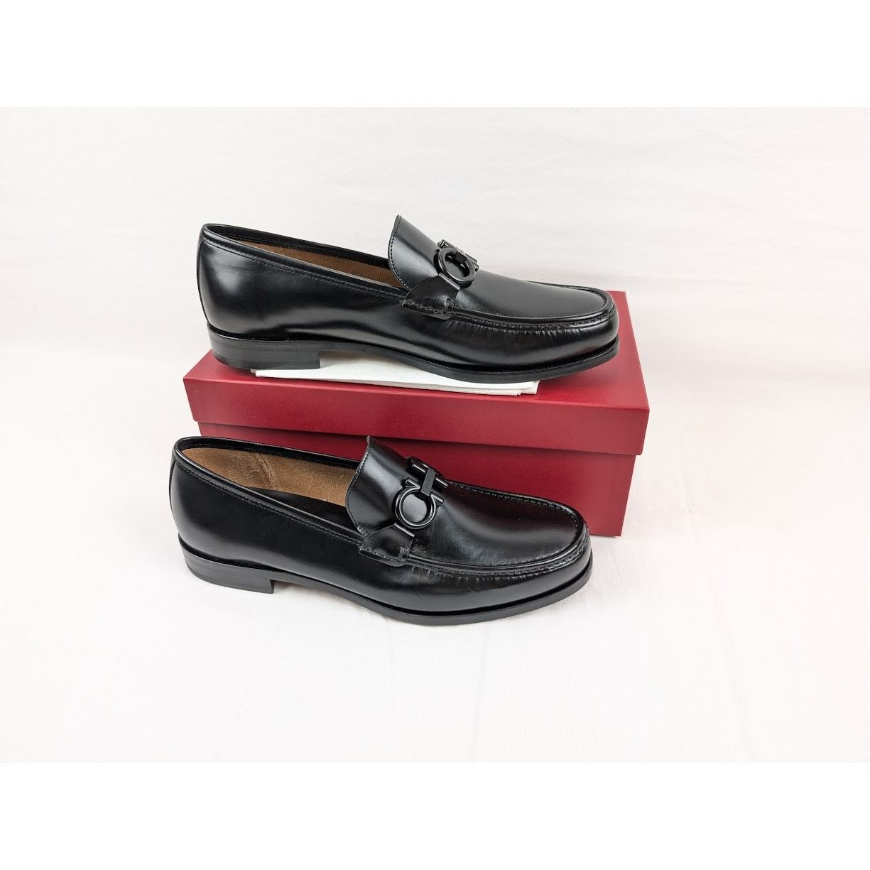 Salvatore Ferragamo o1rshd1 Rolo 10 Loafers in Nero Size US 11.5 / EU 44-45 - 22 Thumbnail