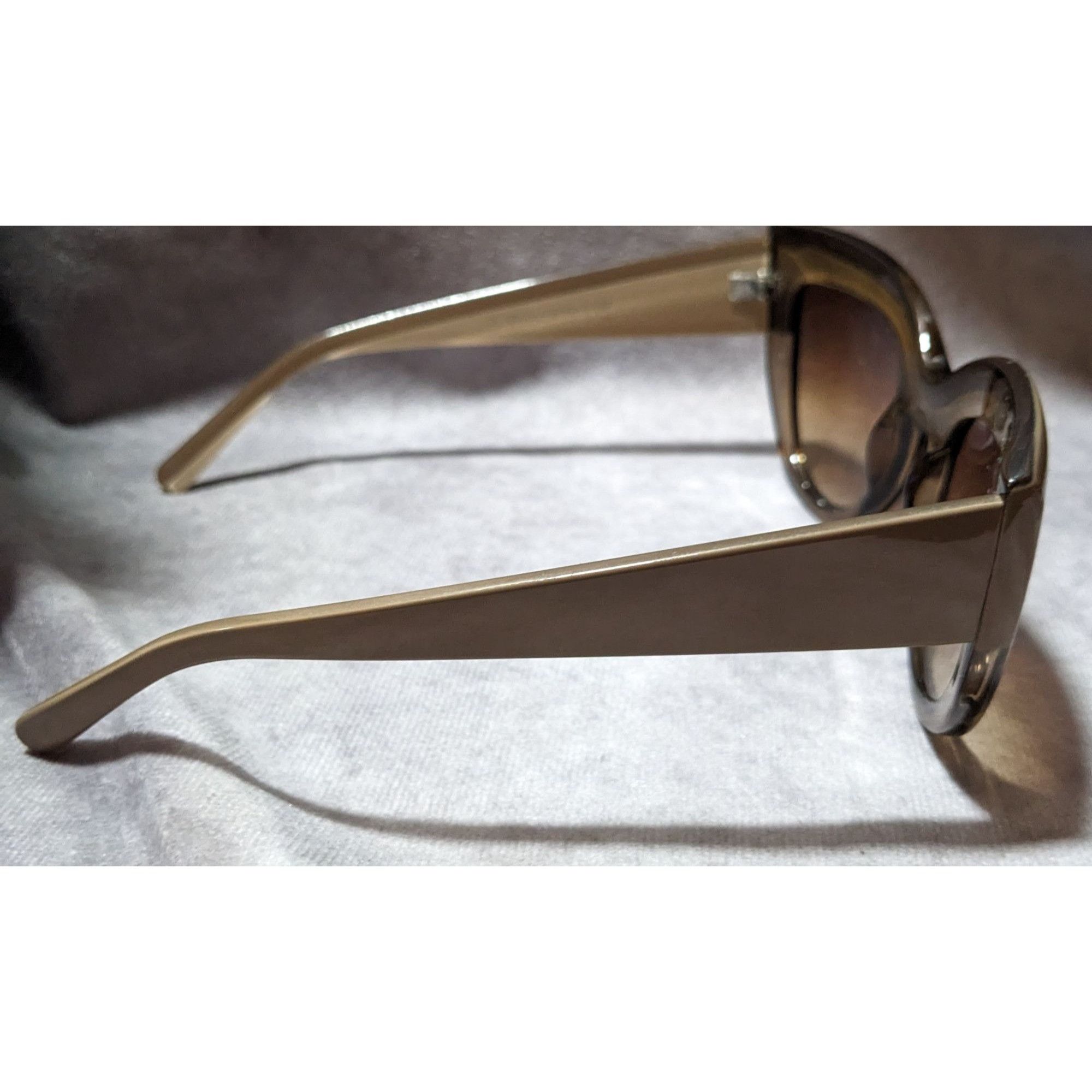 Other Retro Tan Chunky Cateye Brown Gradient Lens Sunglasses Size ONE SIZE - 2 Thumbnail