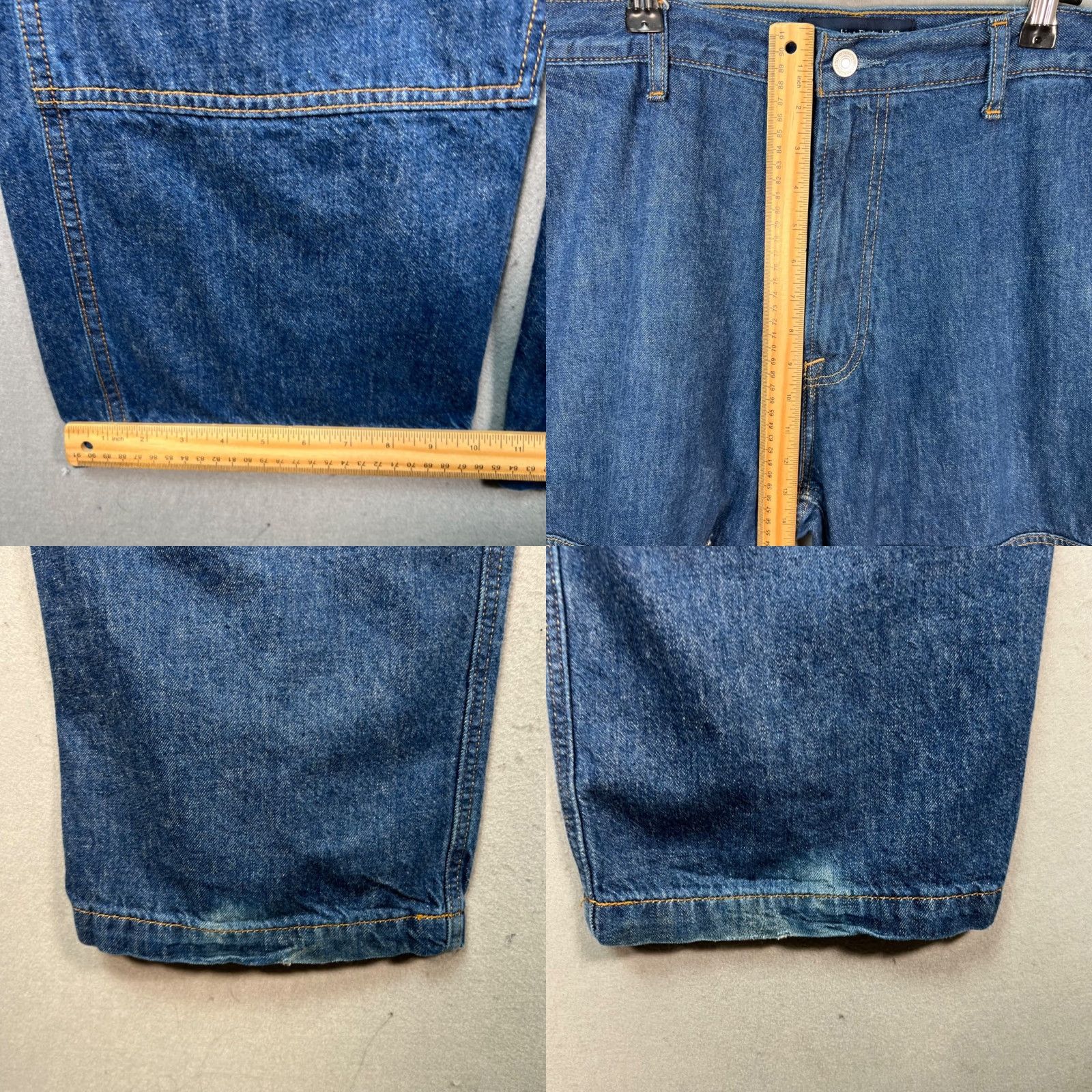 Abercrombie & Fitch Abercrombie & Fitch Jeans Mens 38 x 30 Baggy Denim Lightweight Cotton Blend 90s Straight 5-Pocket Blue Summer Spring Fall Winter Mens Size US 38 / EU 54 - 8 Thumbnail