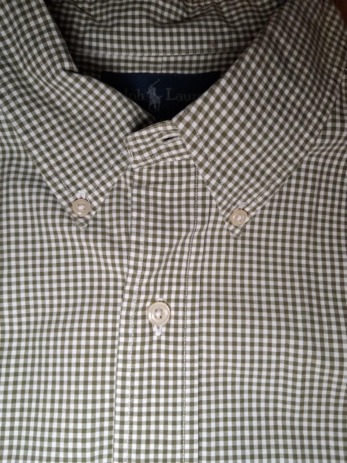 Polo Ralph Lauren VINTAGE Polo Ralph Lauren Shirt XL Gray Cotton Gingham Check Size US XL / EU 56 / 4 - 6 Thumbnail