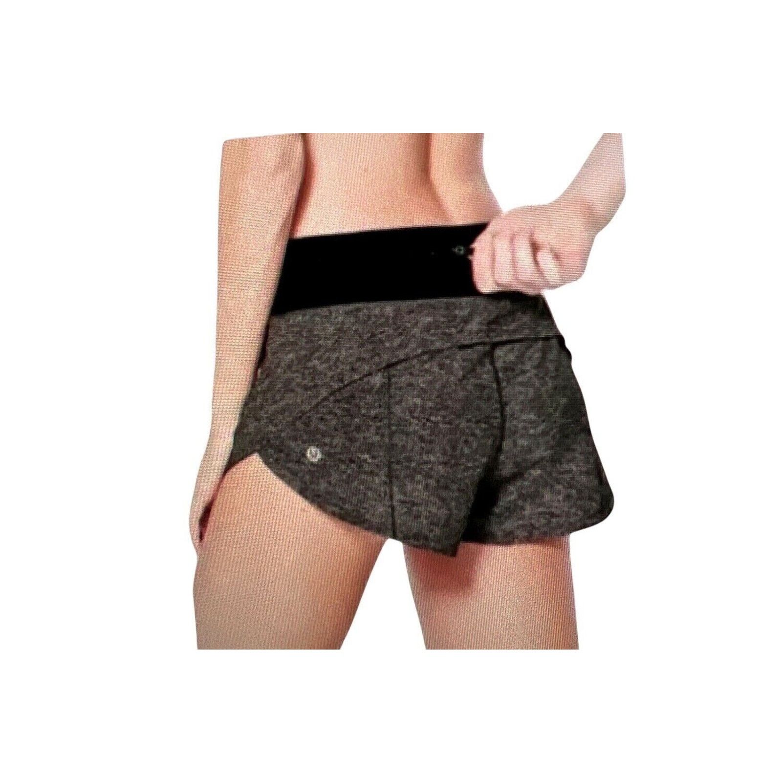 Lululemon Lululemon Speed Up Shorts 4 Heather Gray Zip Pocket Stretch Size 27" / US 4 / IT 40 - 2 Thumbnail