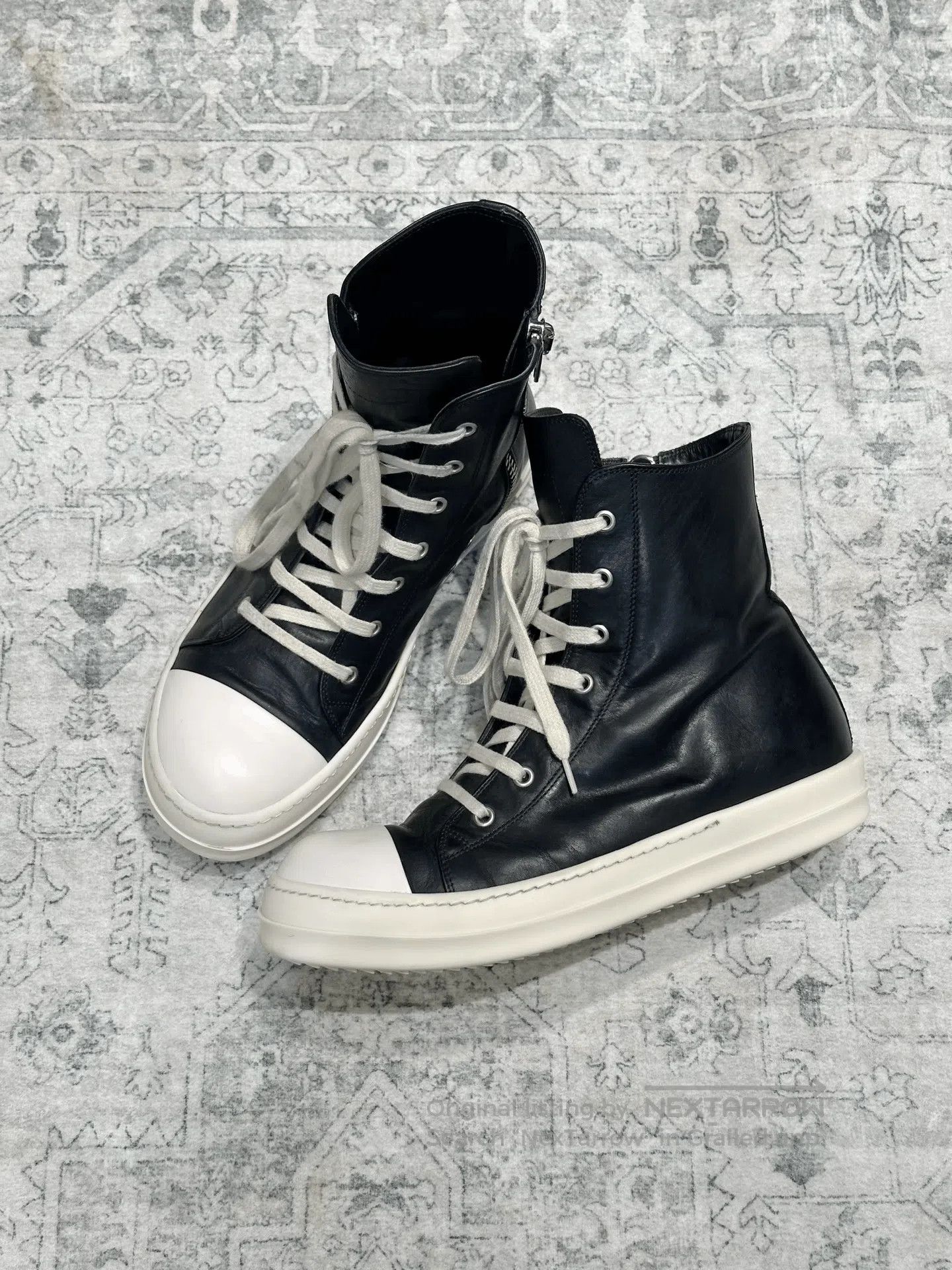 Rick Owens Rick Owens Converse High-Top Leather. Size US 8 / EU 41 - 4 Thumbnail