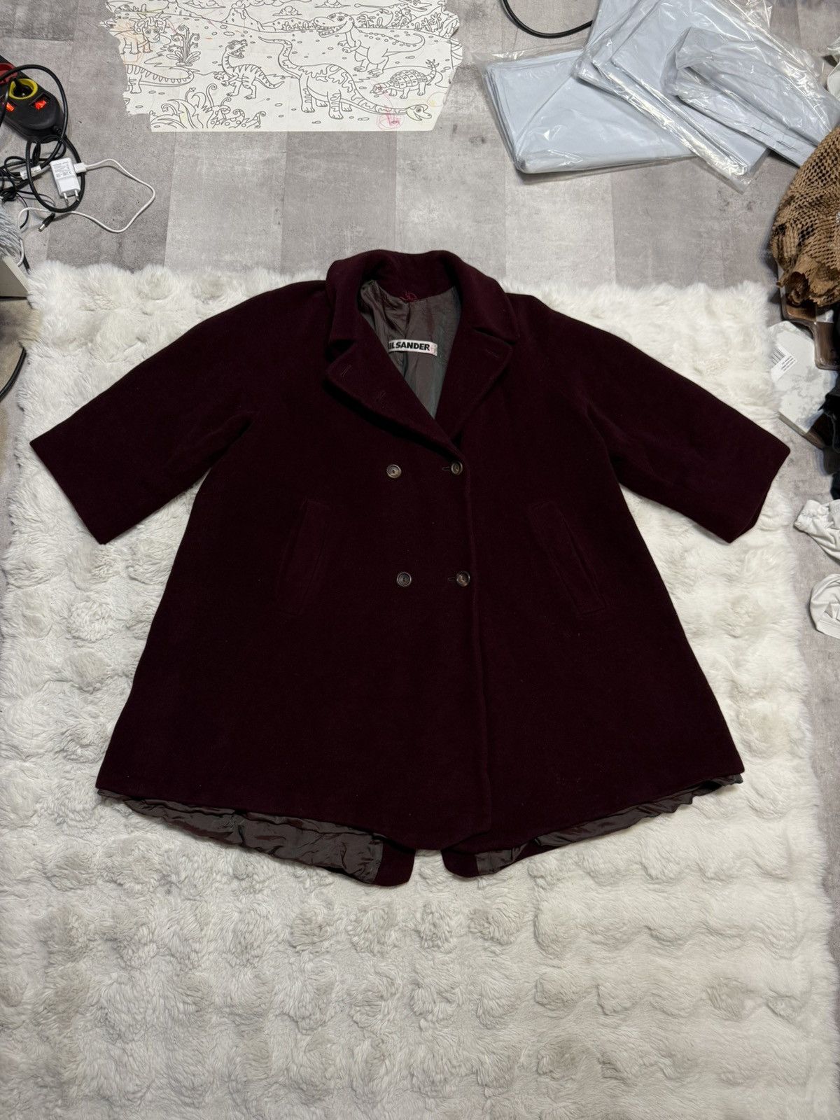 Japanese Brand Jil Sander coat Vintage jacket bomber 90s wool cashmere y2k Size M / US 6-8 / IT 42-44 - 1 Thumbnail