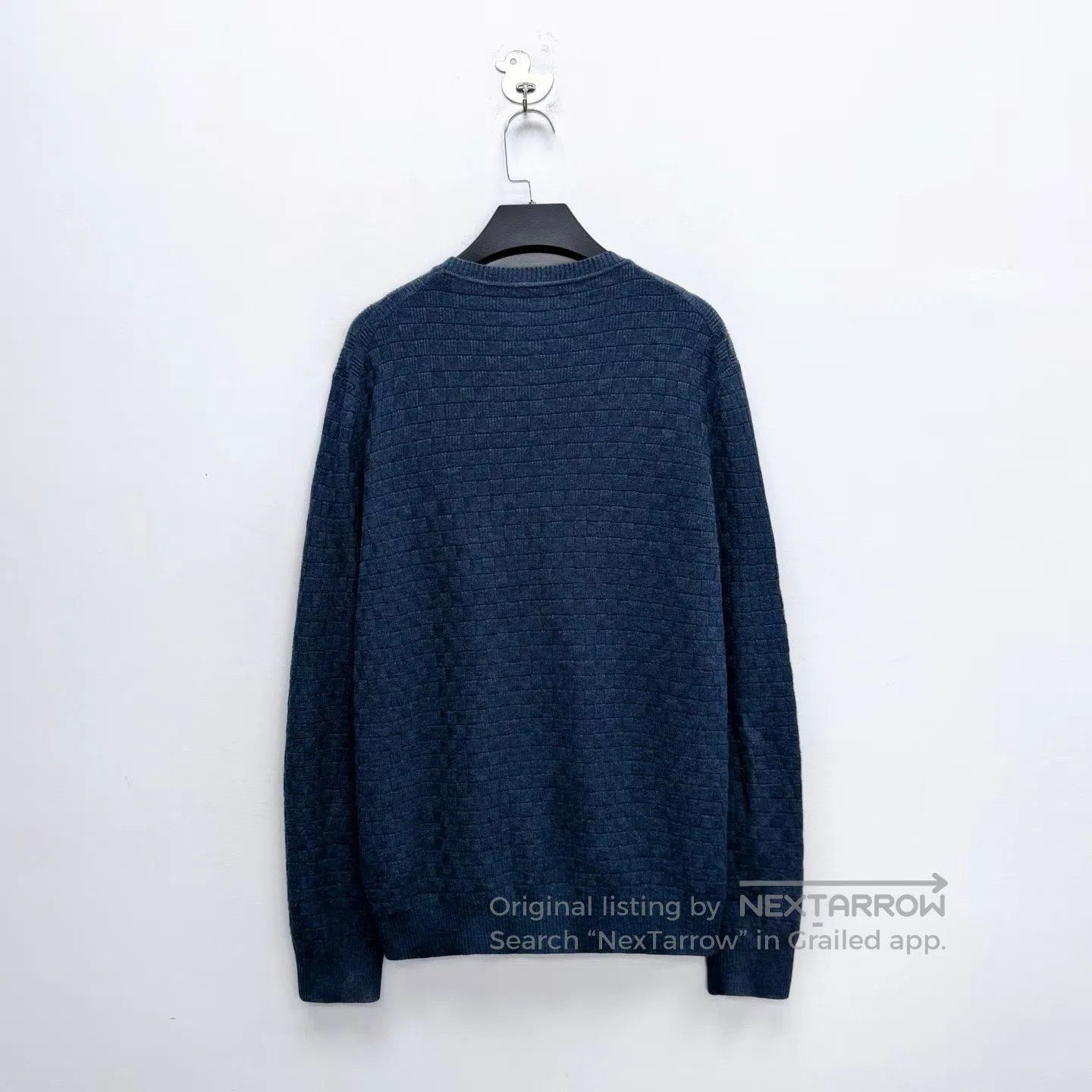 Louis Vuitton Louis Vuitton Dark Blue Wool Knit Sweater. Size US M / EU 48-50 / 2 - 2 Thumbnail