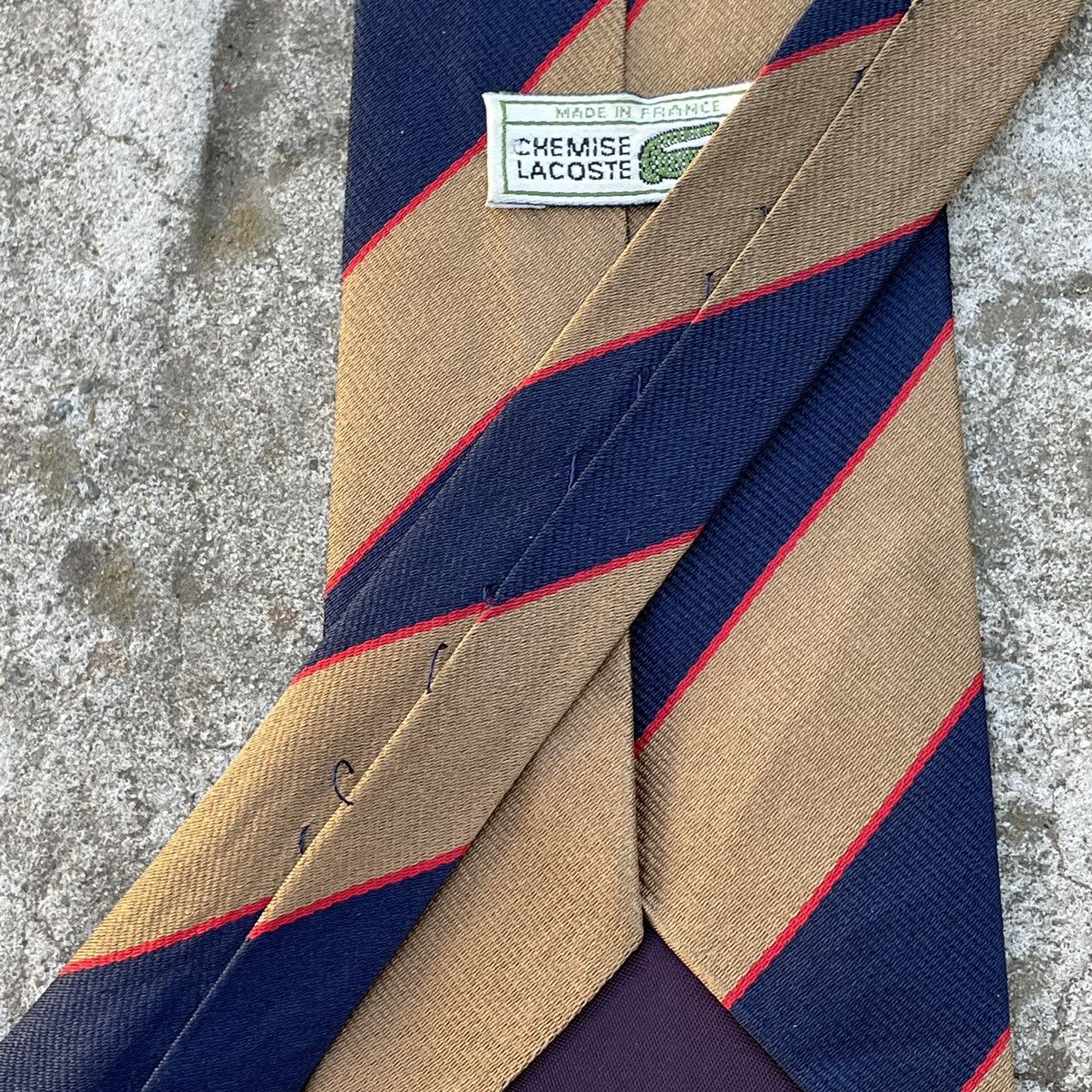 Lacoste Vintage Lacoste Tie Silk 90s Old Money Street style Size ONE SIZE - 11 Thumbnail