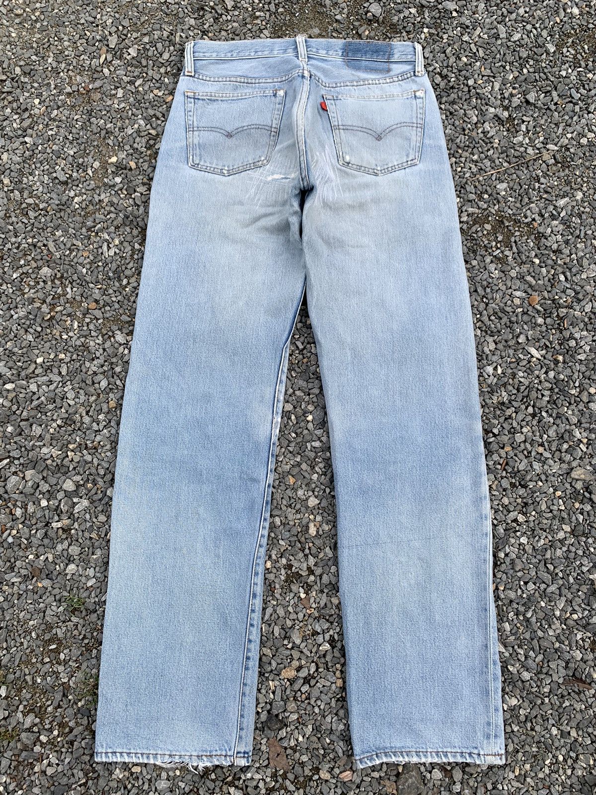 Levi's VINTAGE LEVIS 501 RINDEM 80’s USA FADED DISTRESSED DENIM Size US 29 - 2 Thumbnail