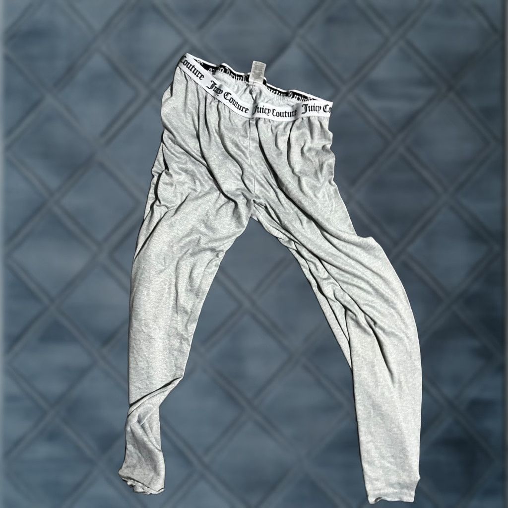Juicy Couture Juicy Couture Pants 10/12 Gray Pink Logo Y2K Crown Cozy Sleepwear Lounge Size 32" / US 10 / IT 46 - 1 Thumbnail