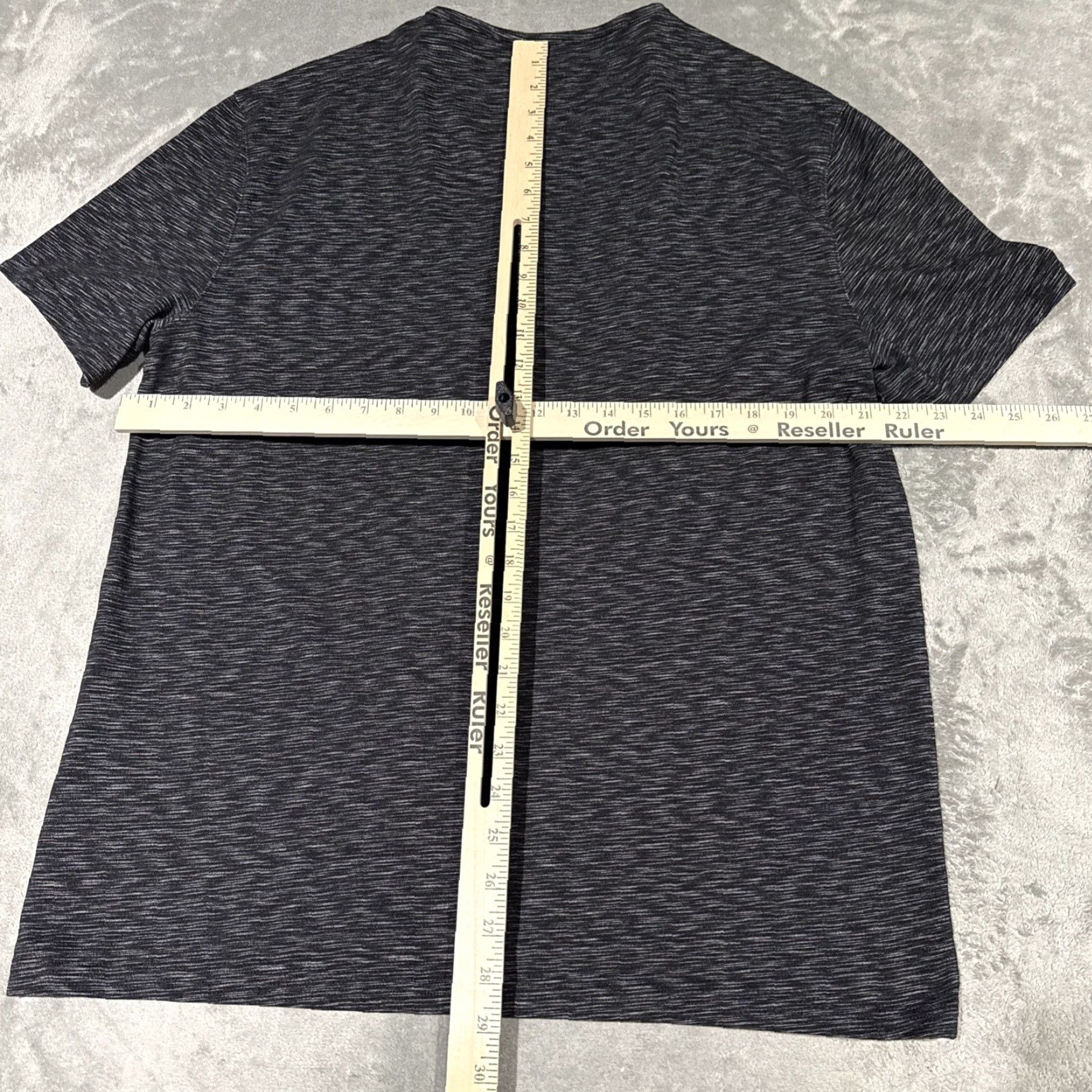 John Varvatos John Varvatos Henley Shirt XL Gray Short Sleeve Mens T-Shirt Black Heathered Gray Size US XL / EU 56 / 4 - 5 Thumbnail