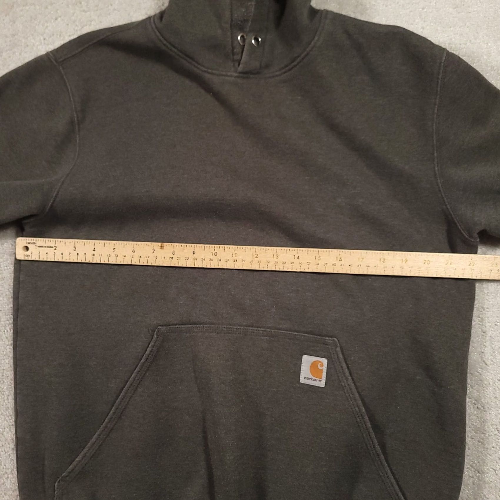Carhartt Carhartt Hoodie Mens M Gray Logo Fleece Graphic Print Pullover Sweatshirt Workwear Size US M / EU 48-50 / 2 - 2 Thumbnail