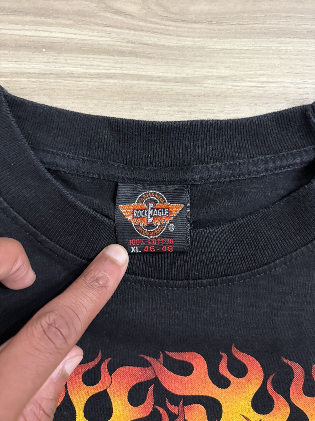 Harley Davidson Vintage flame eagle harley tee Size US XL / EU 56 / 4 - 4 Thumbnail