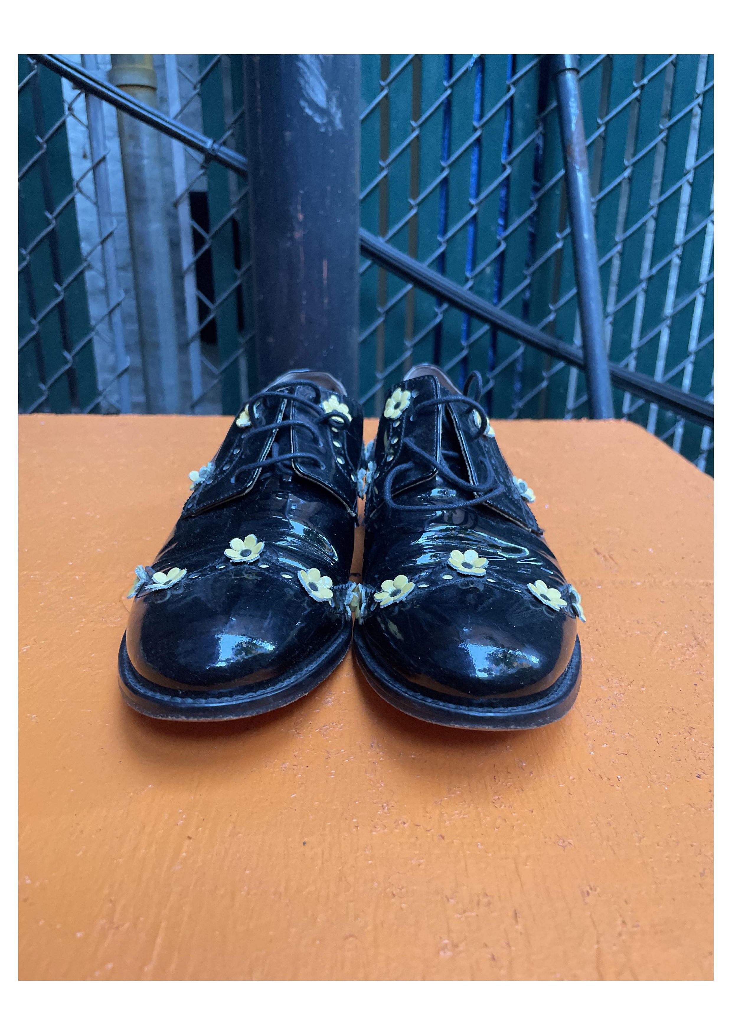 David Eden Vero Cuoio Daisy Lace Up Flats Size US 9.5 / IT 39.5 - 3 Thumbnail