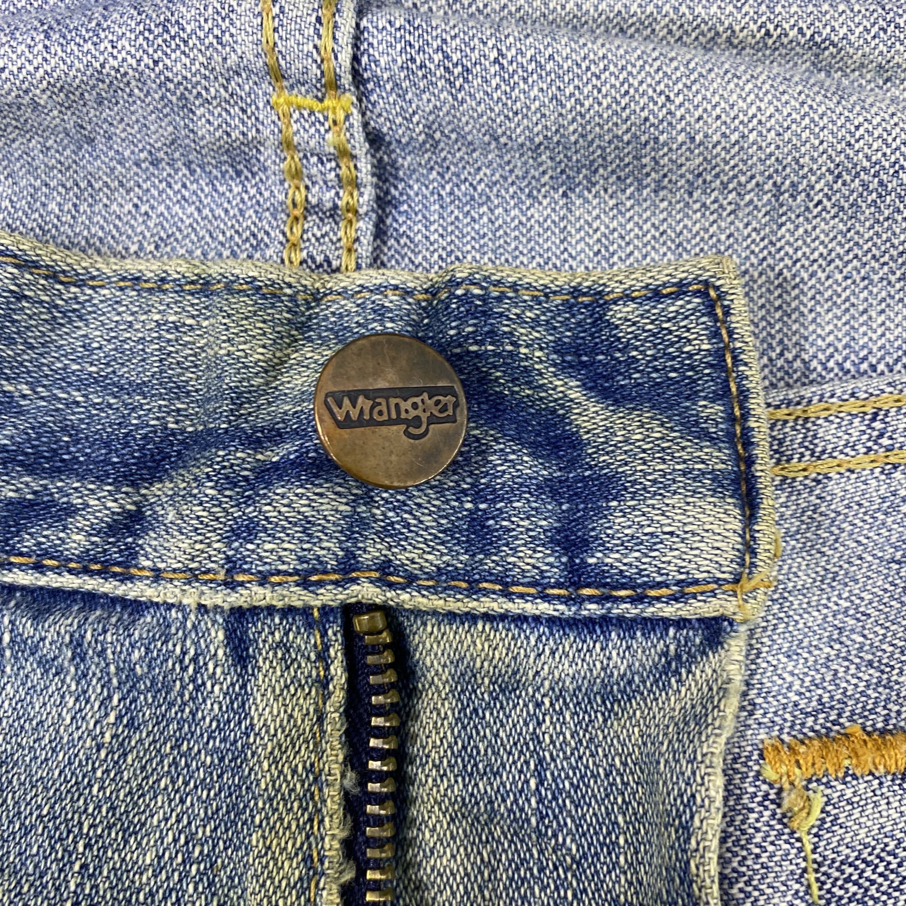 Jean × Vintage × Wrangler Vintage wrangler Distressed Blue Wash jeans-J1160 Size US 38 / EU 54 - 8 Thumbnail