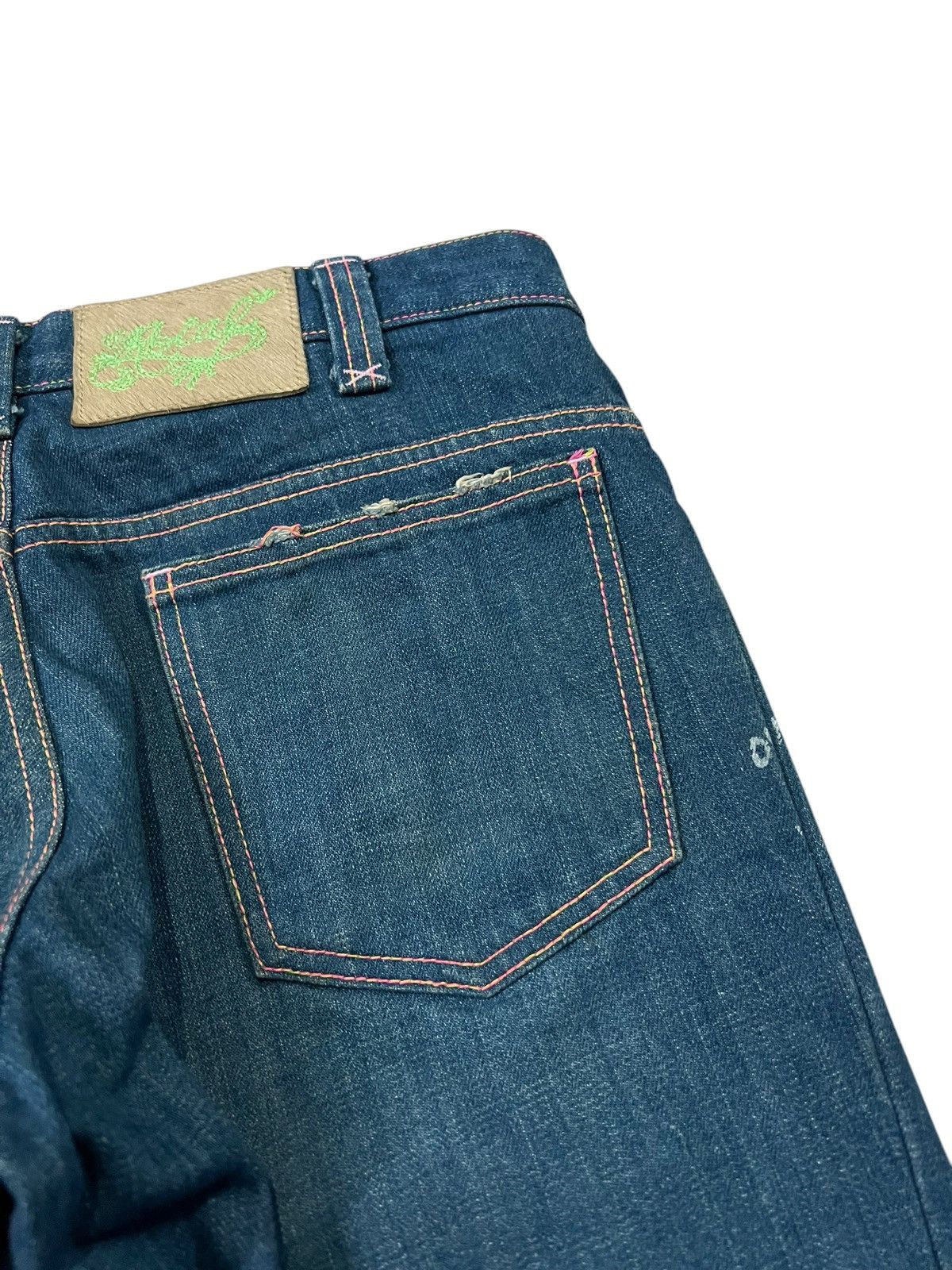 If Six Was Nine × Le Grande Bleu (L.G.B.) JAMGLE JAM JAPAN FLARE DISTRESS JEANS Size US 32 / EU 48 - 12 Thumbnail