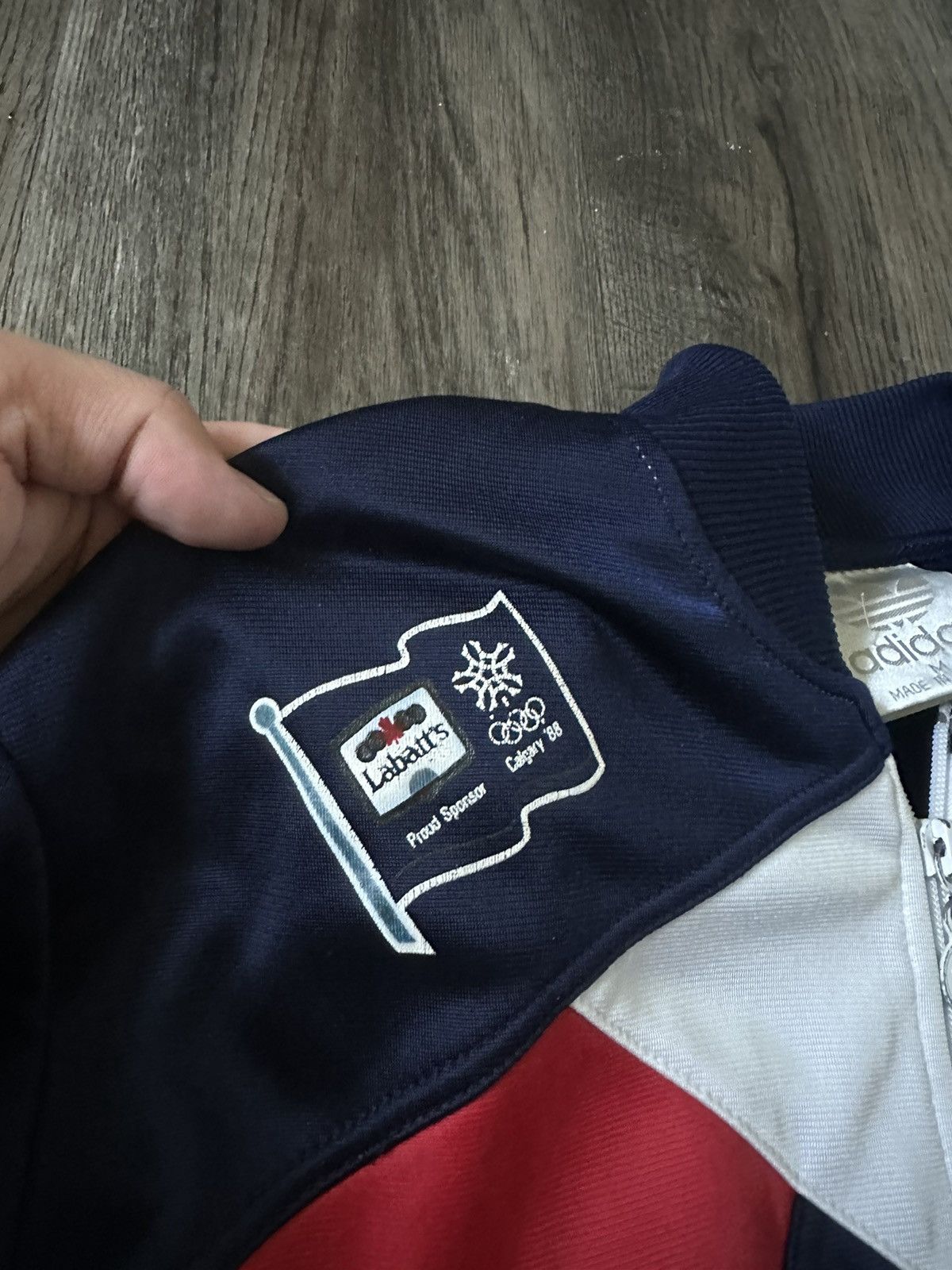 USA Olympics Adidas 1988 Calgary XV Olympic Winter Games Track Jacket Size US M / EU 48-50 / 2 - 4 Thumbnail