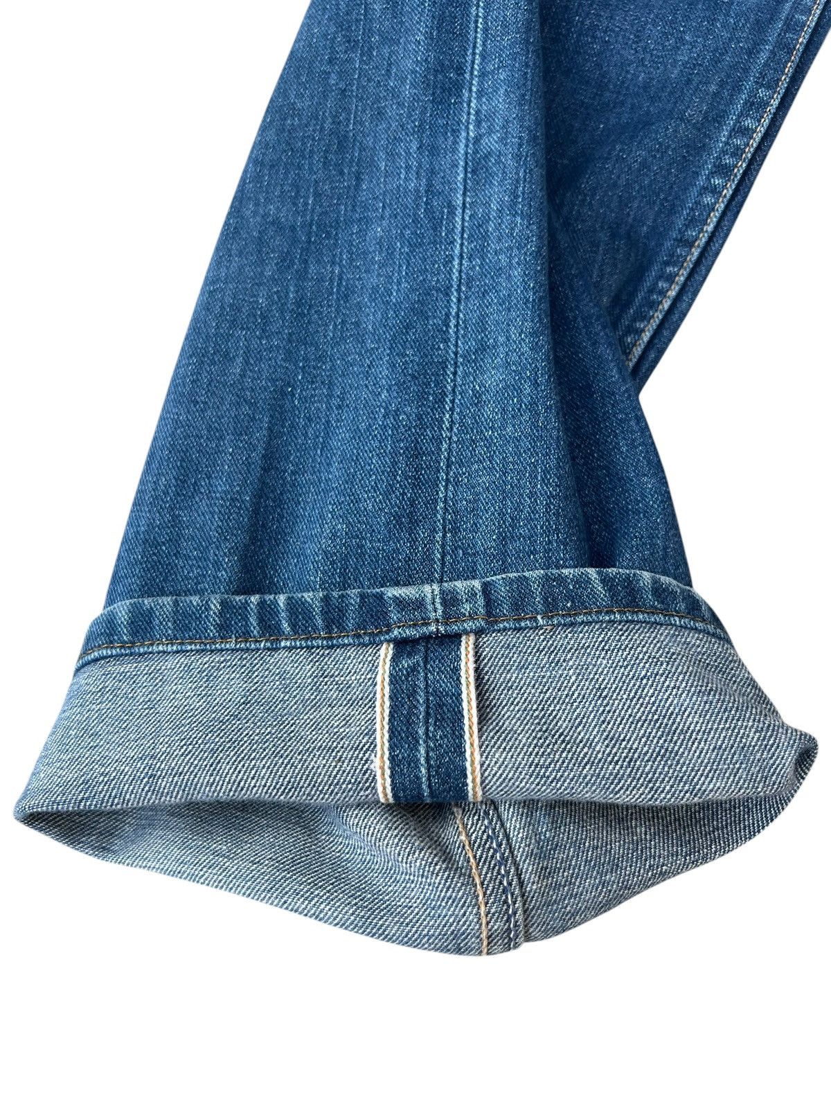 Wrangler Vintage 90s Wrangler Blue Bell Faded Denim Selvedge Jeans Size US 30 / EU 46 - 10 Thumbnail