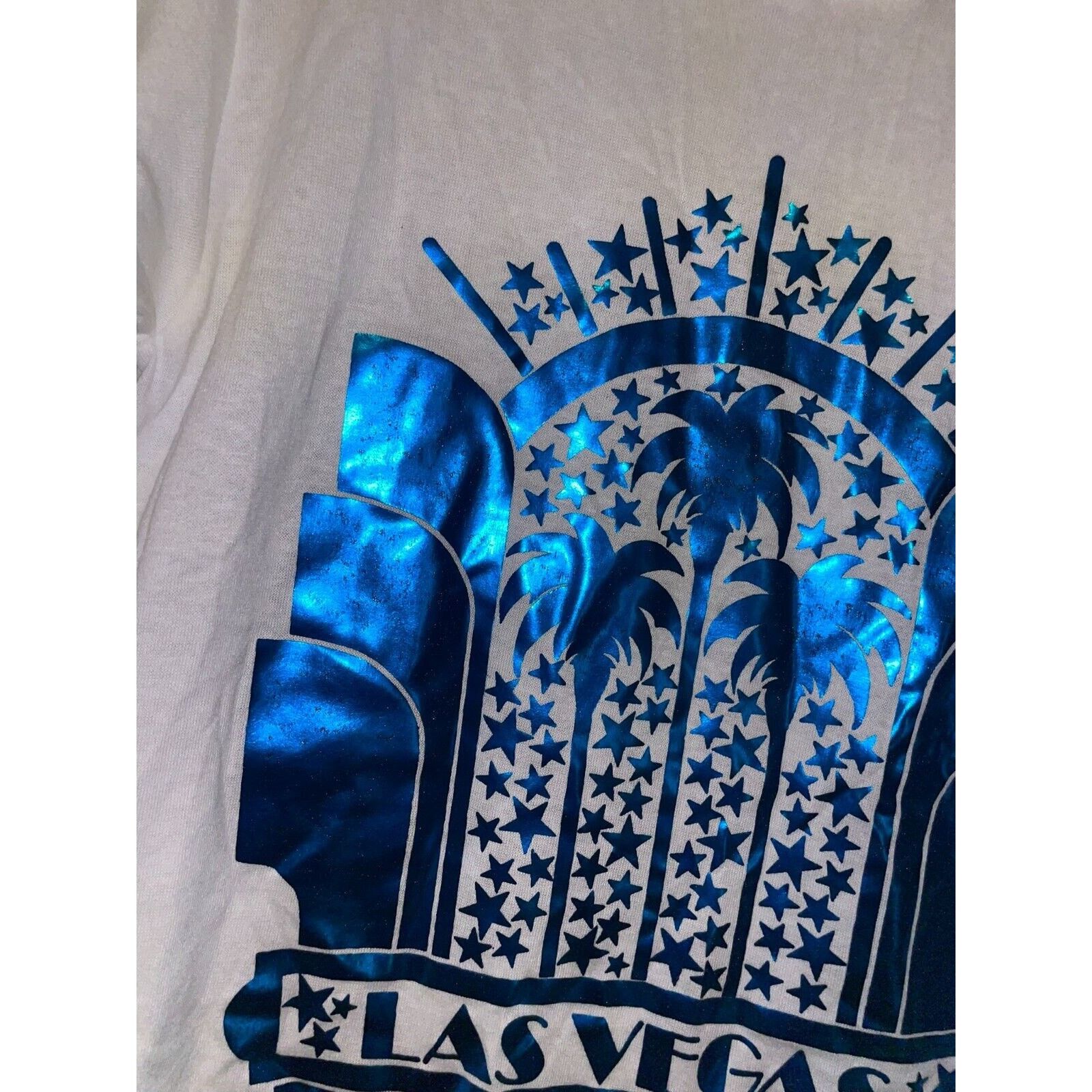 Jerzees Vintage Las Vegas Shirt Blue Casino Nevada White S Tee Size US S / EU 44-46 / 1 - 5 Thumbnail