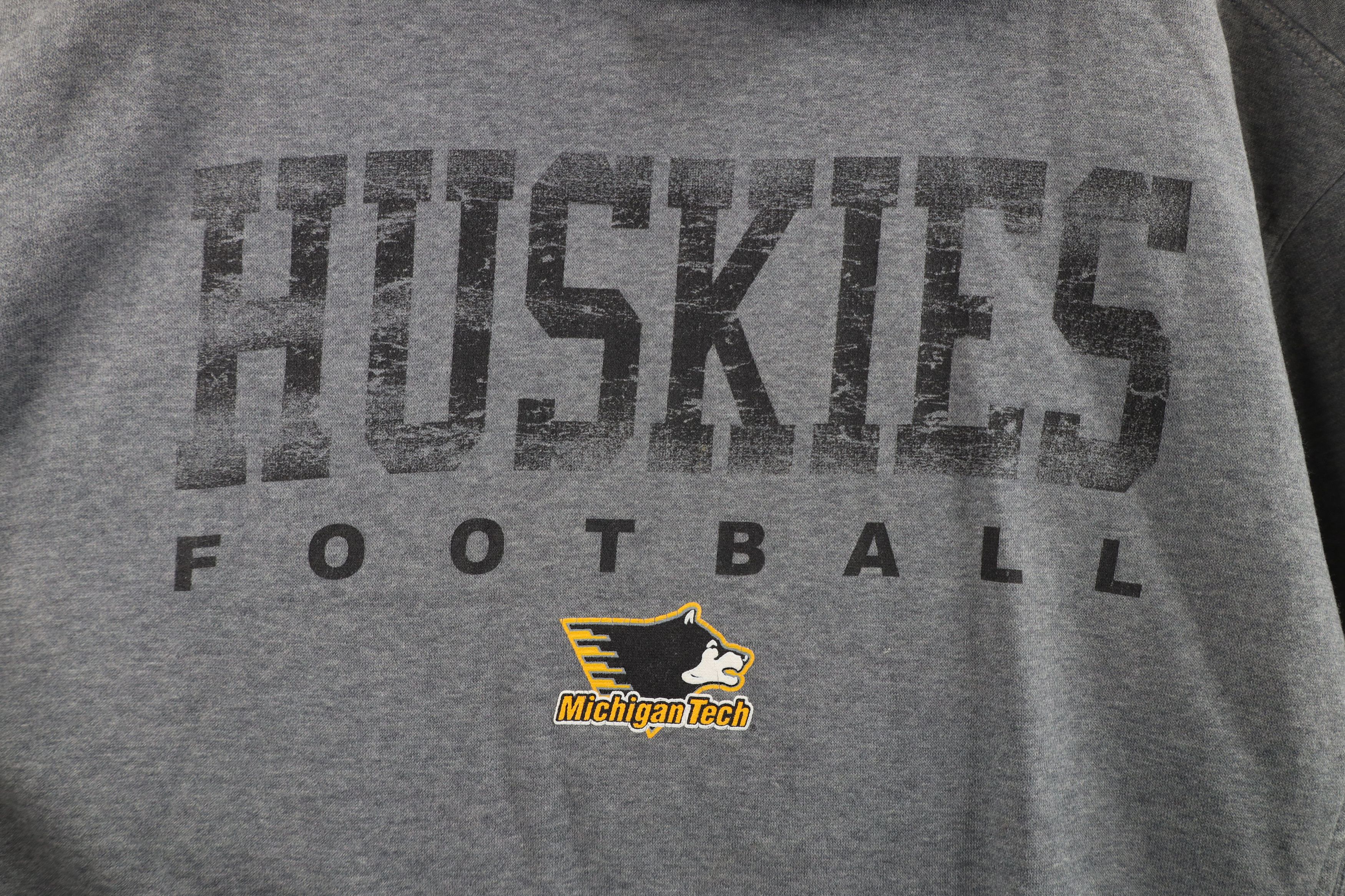 Nike × Vintage Vintage Nike Swoosh Michigan Tech University Football Hoodie Size US M / EU 48-50 / 2 - 6 Thumbnail