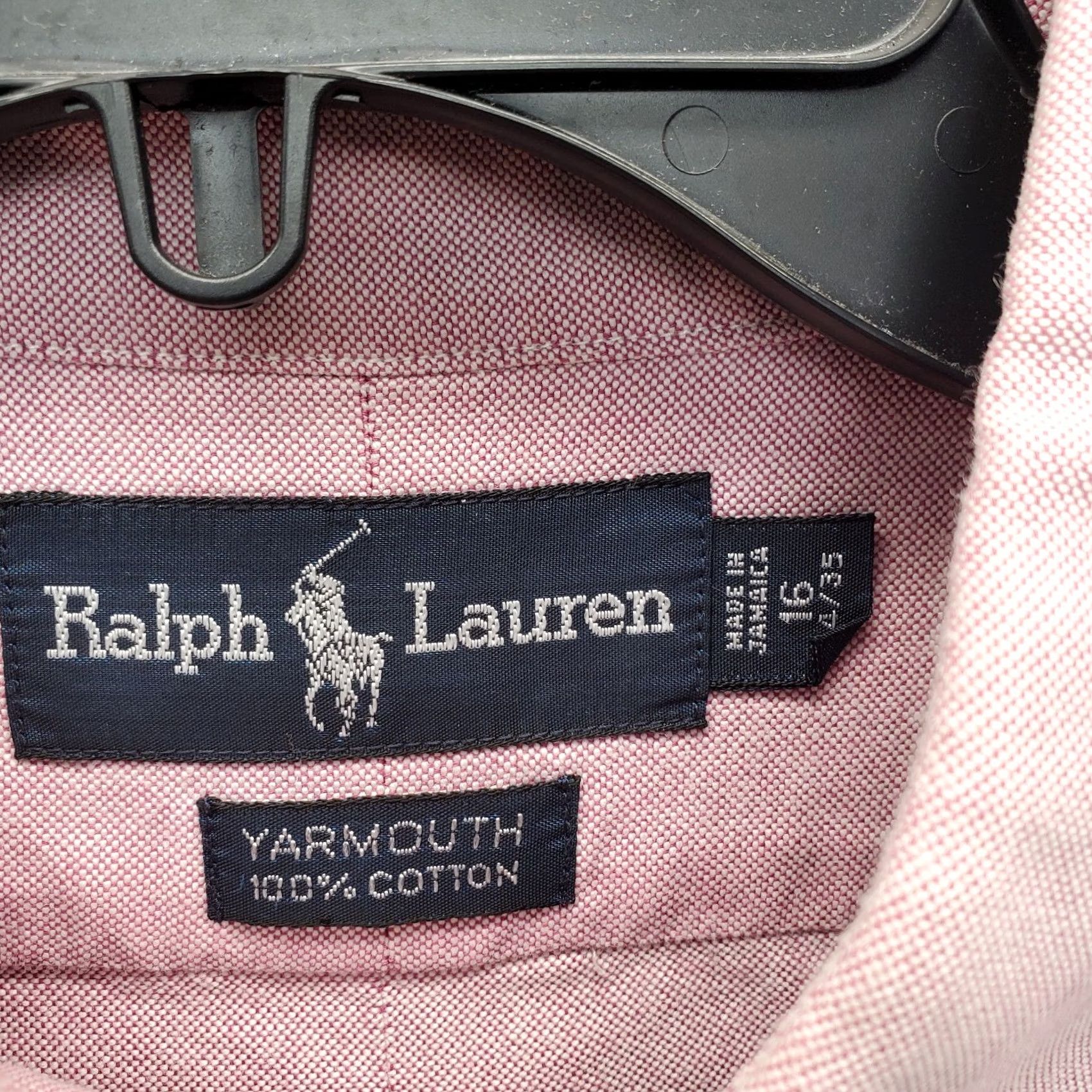 Ralph Lauren Ralph Lauren Dress Shirt Mens 16 Pink Yarmouth Long Sleeve Pony Logo Button-Down Shirt Mens Size 16 Pink Solid 100% Cotton Casual Holiday Size 42R - 6 Thumbnail