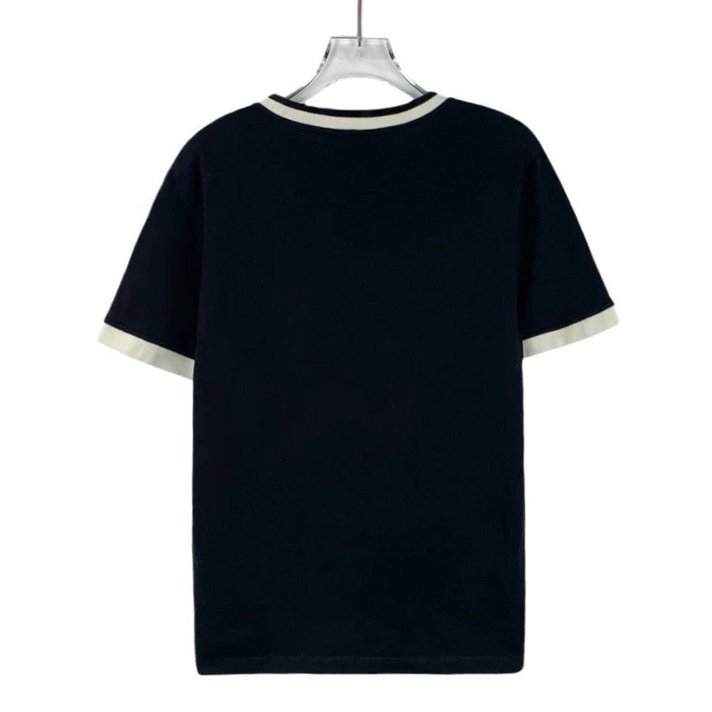 Gucci Gucci Black logo embroidered cotton round-neck short-sleev Size L / US 10 / IT 46 - 2 Thumbnail