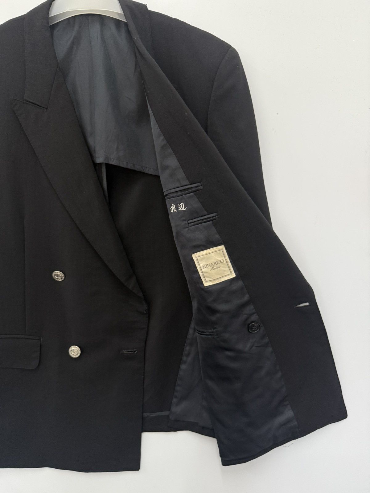 Japanese Brand 🔥 NINA RICCI DOUBLE BREASTED BLAZER COAT JACKET Size US S / EU 44-46 / 1 - 6 Thumbnail