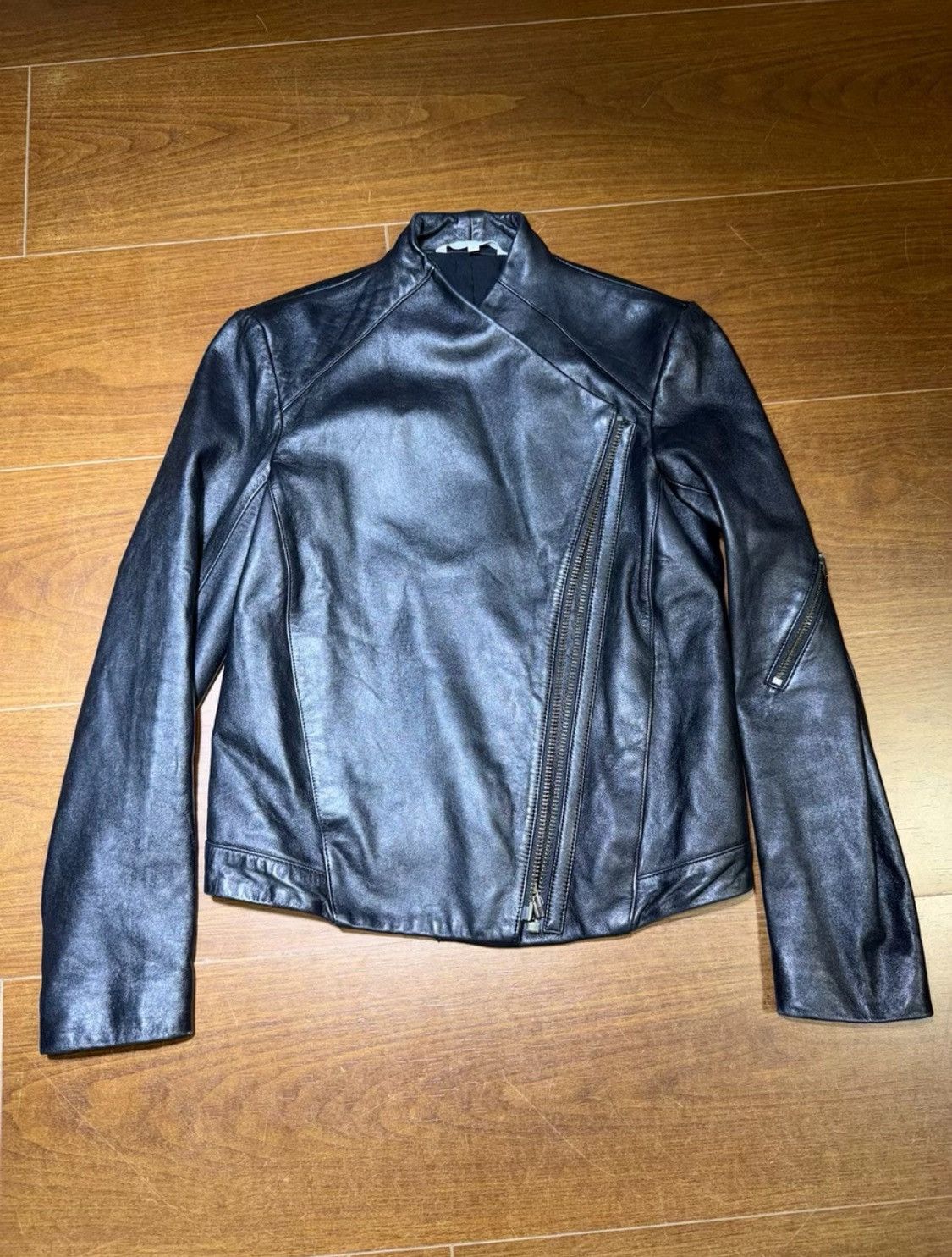 Helmut Lang Helmut Lang Leather Jacket Archive Zip Black | Grailed