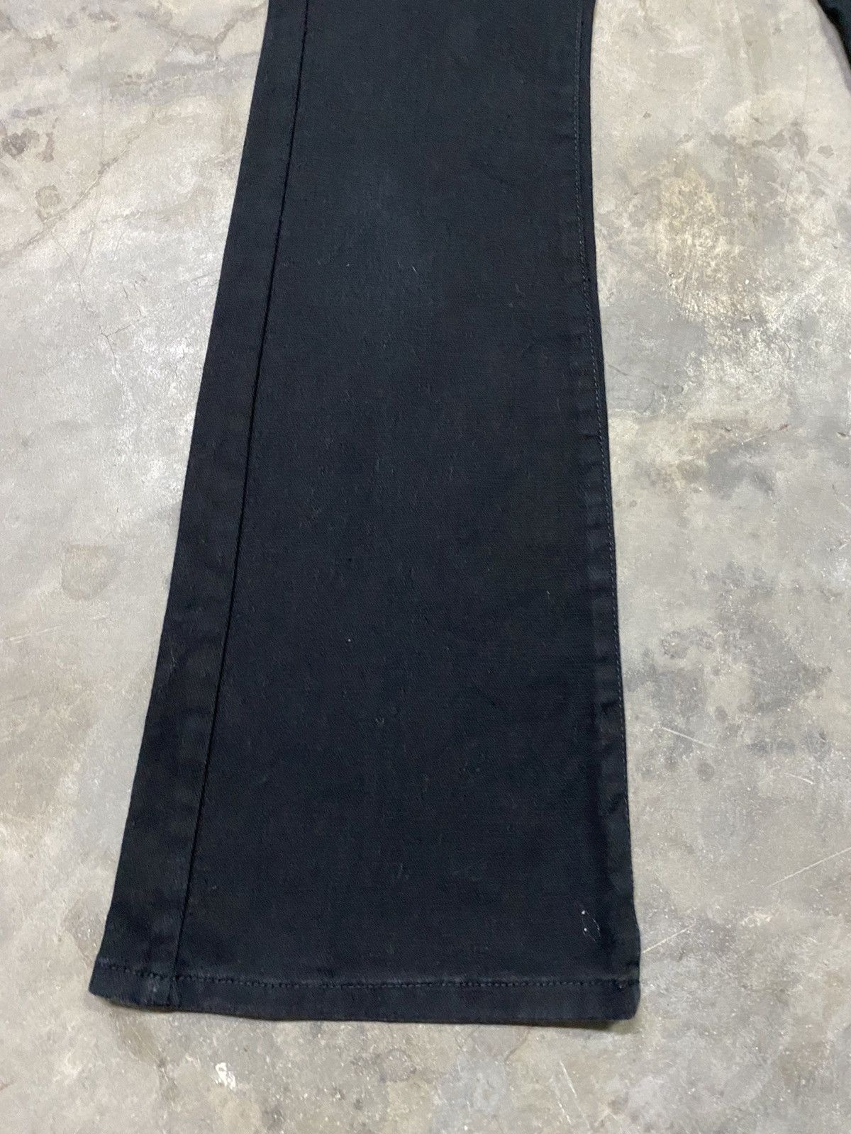 Hysteric Glamour × Japanese Brand × Tornado Mart Flare Jeans Japanese Daily Topics Super Black Boot Cut Size 27" / US 4 / IT 40 - 4 Thumbnail