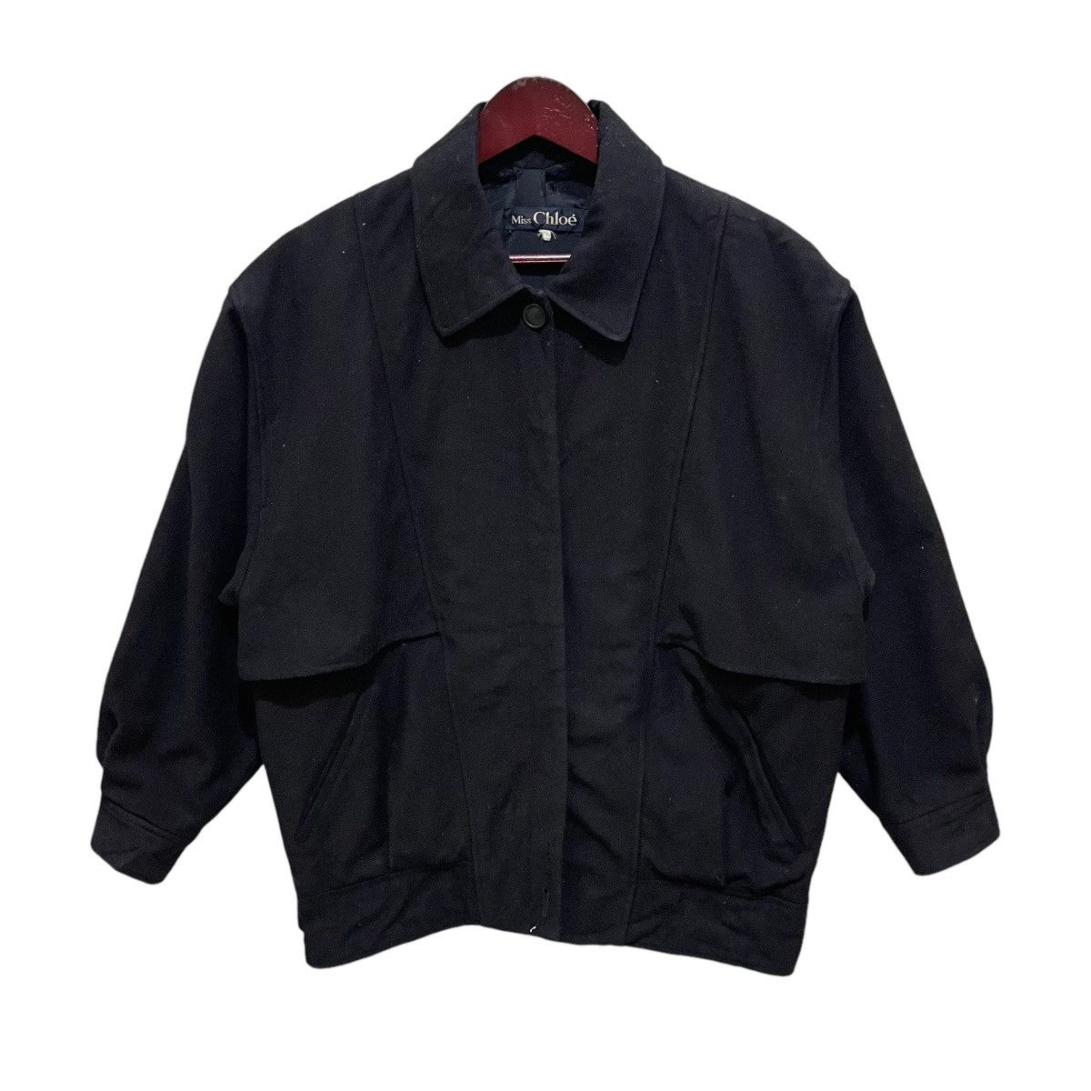 Chloe × Designer × See by Chloe CHLOE Wool Button Jacket Size L / US 10 / IT 46 - 1 Thumbnail
