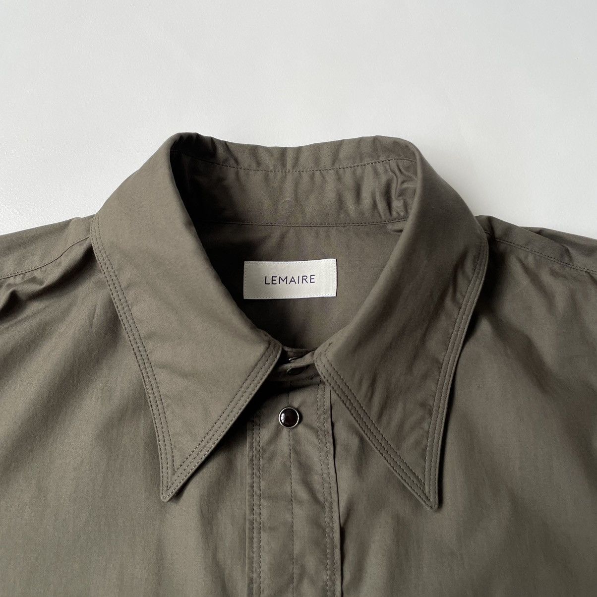 Lemaire S/S 24 ‘Espresso’ Cotton Western Shirt Size US L / EU 52-54 / 3 - 4 Thumbnail