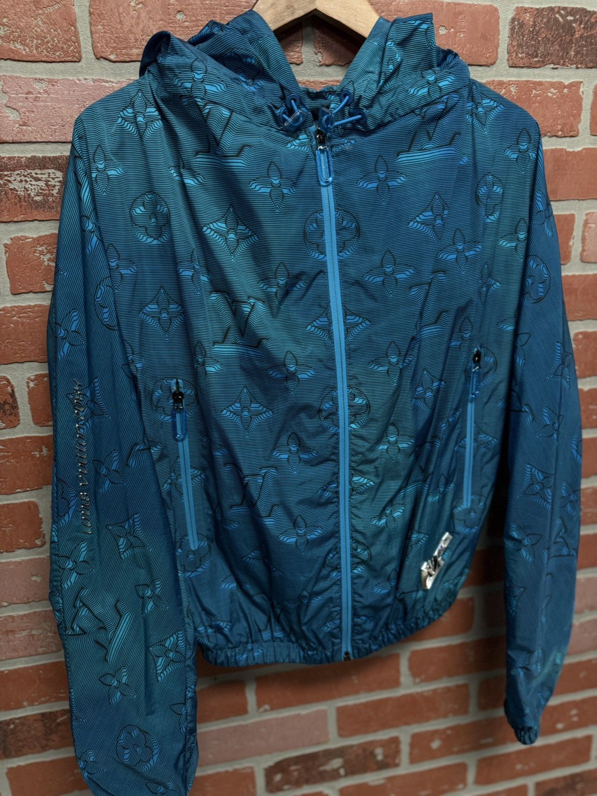 Louis Vuitton Louis Vuitton Virgil Abloh Blue Zip Up Windbreaker RARE 46 Size US S / EU 44-46 / 1 - 4 Thumbnail