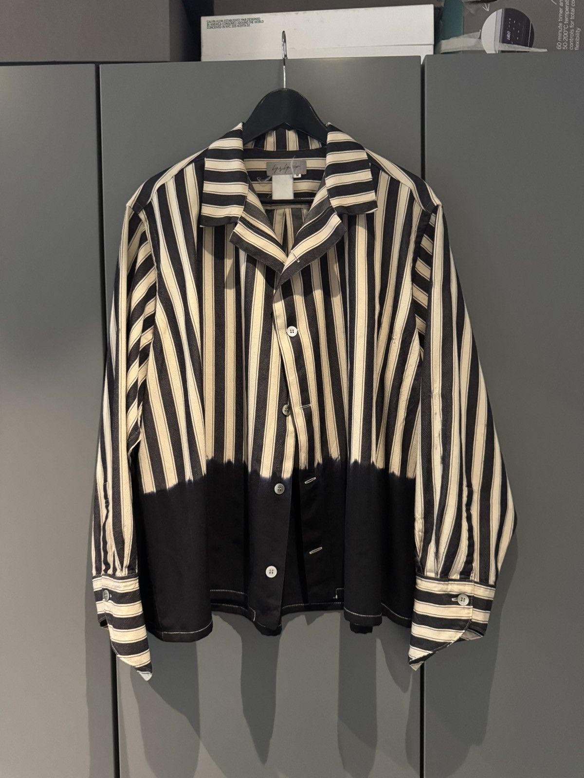 Yohji Yamamoto vintage Yohji Yamamoto cropped striped shirt oversized M-XL Size US M / EU 48-50 / 2 - 1 Thumbnail