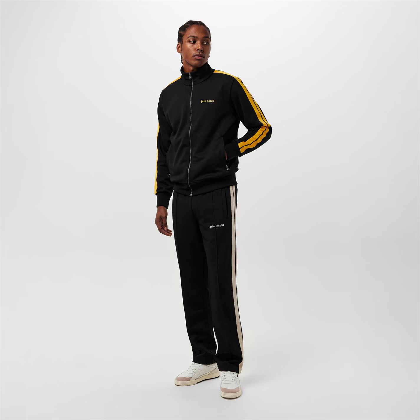 Palm Angels o1g2r1mq0426 Classic Track Stripe Relaxed Tracksuit Jacket Size US L / EU 52-54 / 3 - 6 Thumbnail