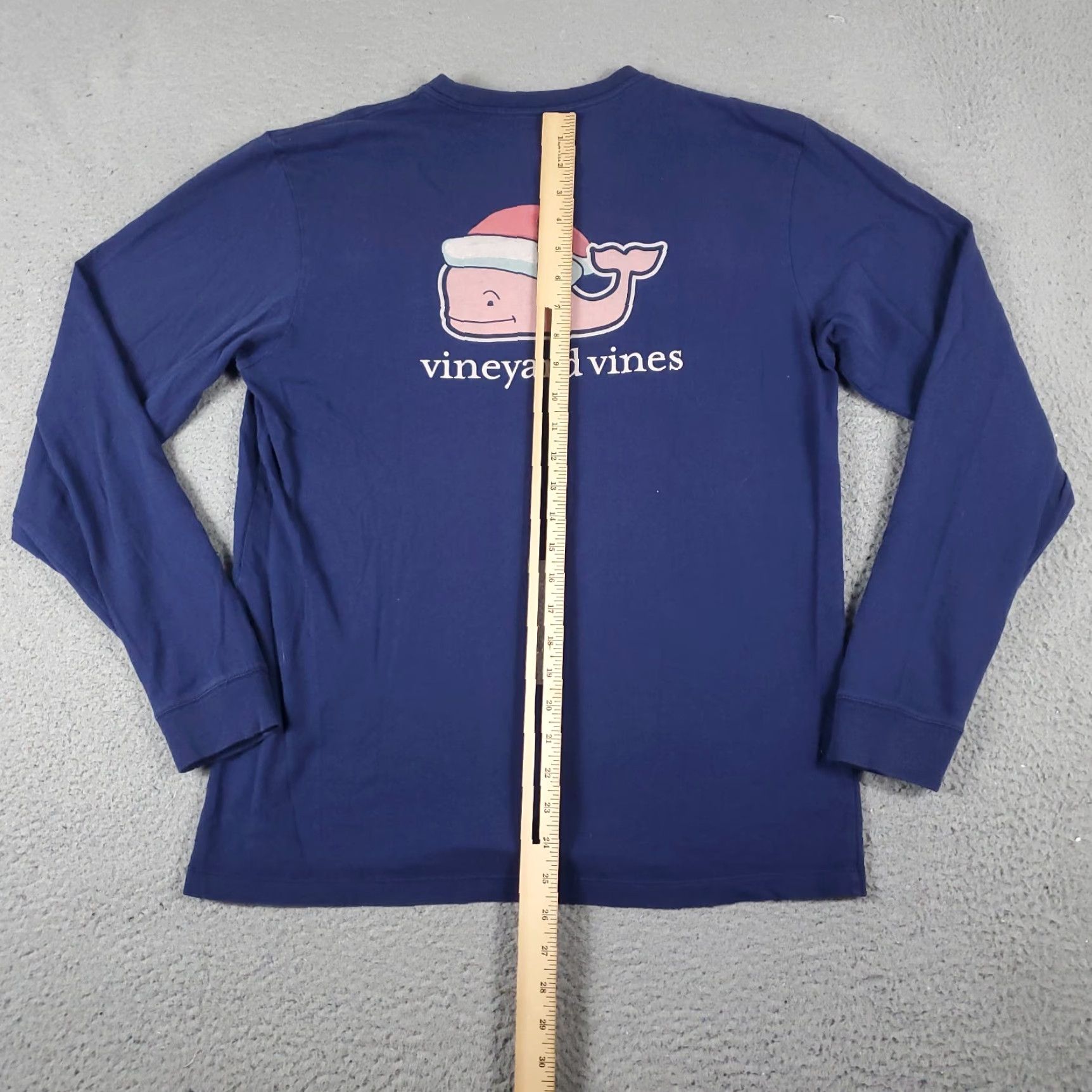 Vineyard Vines Vineyard Vines T Shirt Adult Small Blue Christmas Whale Casual Long Sleeve Size US S / EU 44-46 / 1 - 7 Thumbnail