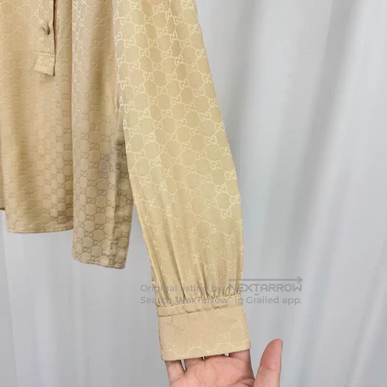 Gucci Gucci Dark pattern old flower full print silk shirt Size XS / US 0-2 / IT 36-38 - 4 Thumbnail