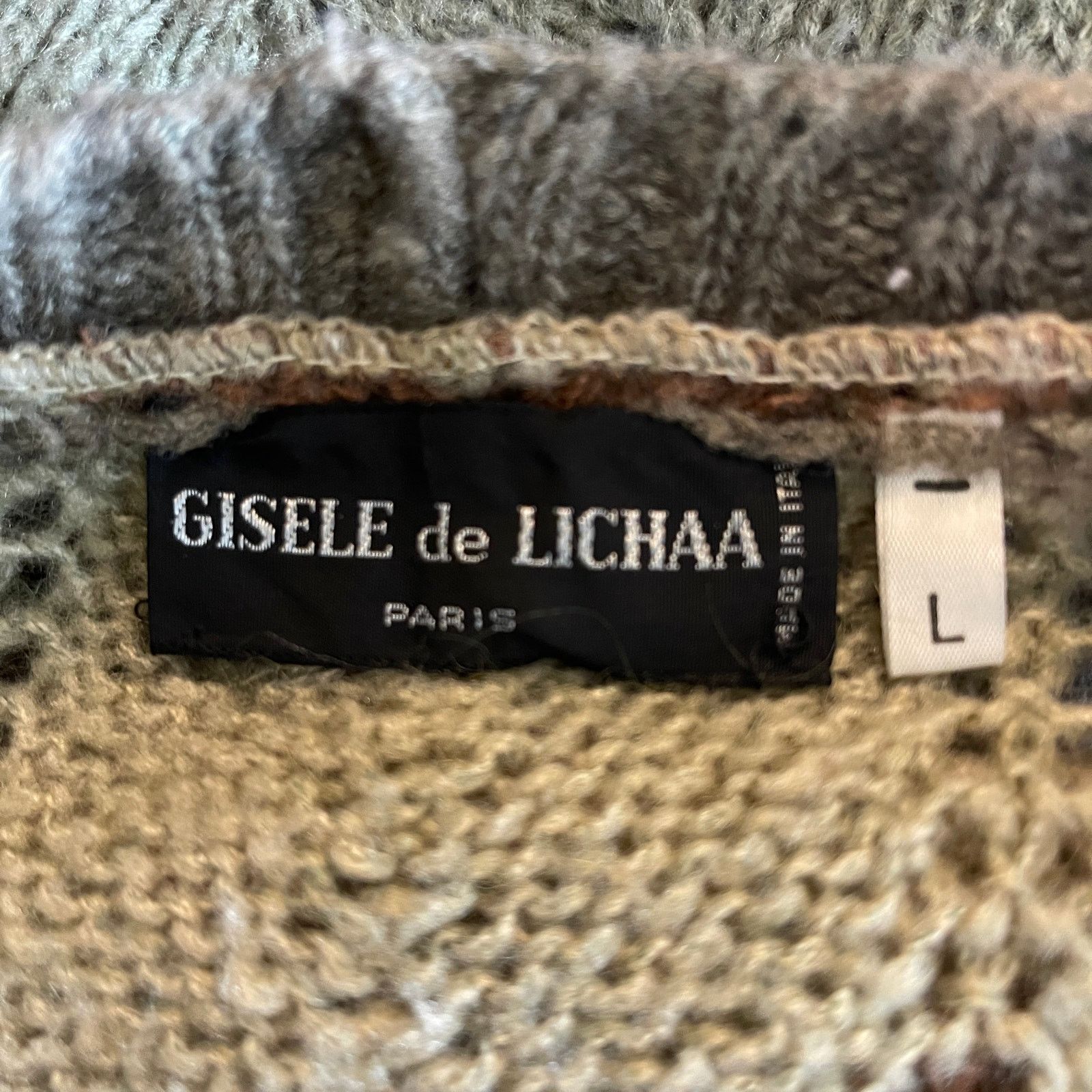 Vintage VINTAGE 70s Gisele de Lichiaa Paris Cardigan Sweater Size L Size L / US 10 / IT 46 - 5 Thumbnail