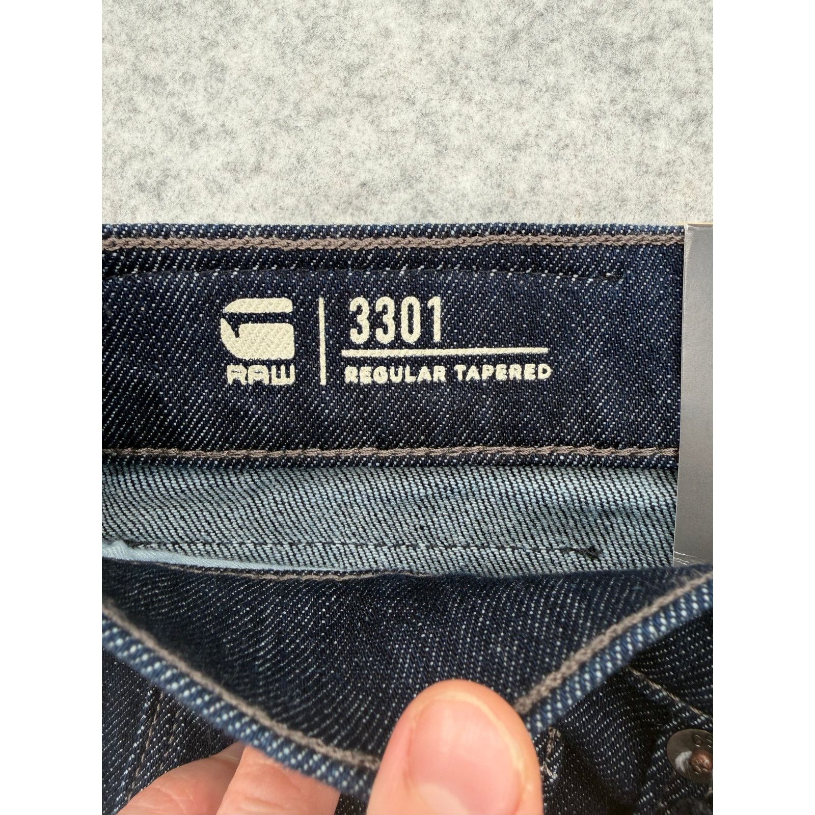 G-Star NWT G-Star Raw 3301 Regular Tapered Burten Stretch Jeans Size US 30 / EU 46 - 5 Thumbnail