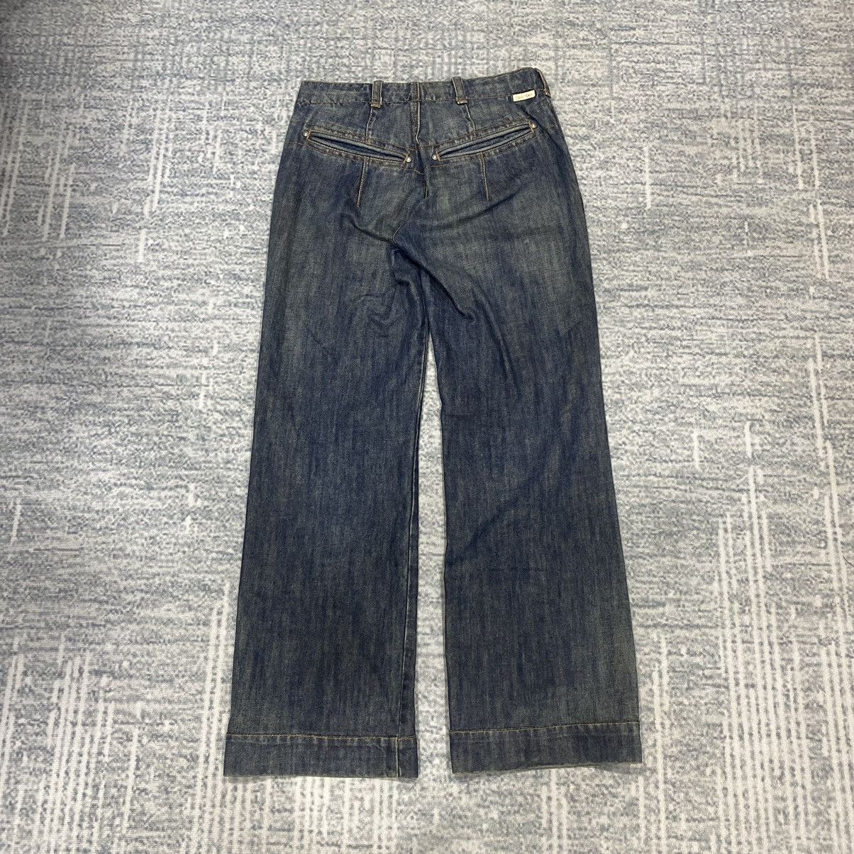 Calvin Klein × Vintage Sick☠️ CK Utility Baker Pants Jeans Loose 80s Size US 32 / EU 48 - 12 Thumbnail