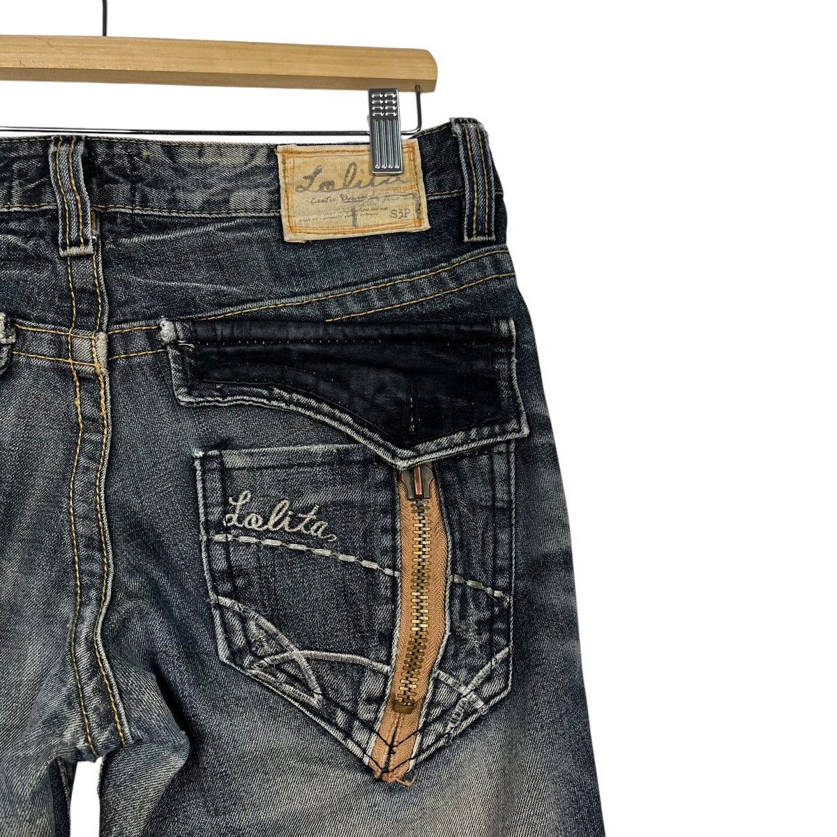 Japanese Brand Vintage Lolita Jeans Faded Denim Jeans Size 32" / US 10 / IT 46 - 11 Thumbnail