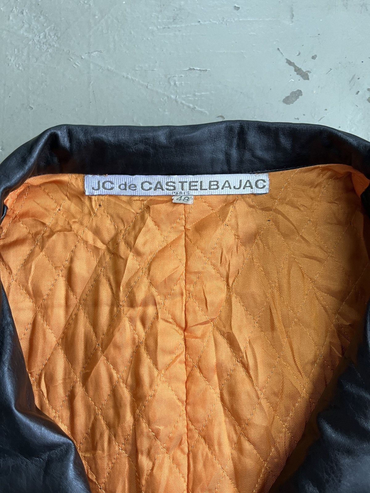 Jean Charles De Castelbajac Rare Je De Castelbajac Double Collar Leather Long Coat Size US M / EU 48-50 / 2 - 5 Thumbnail