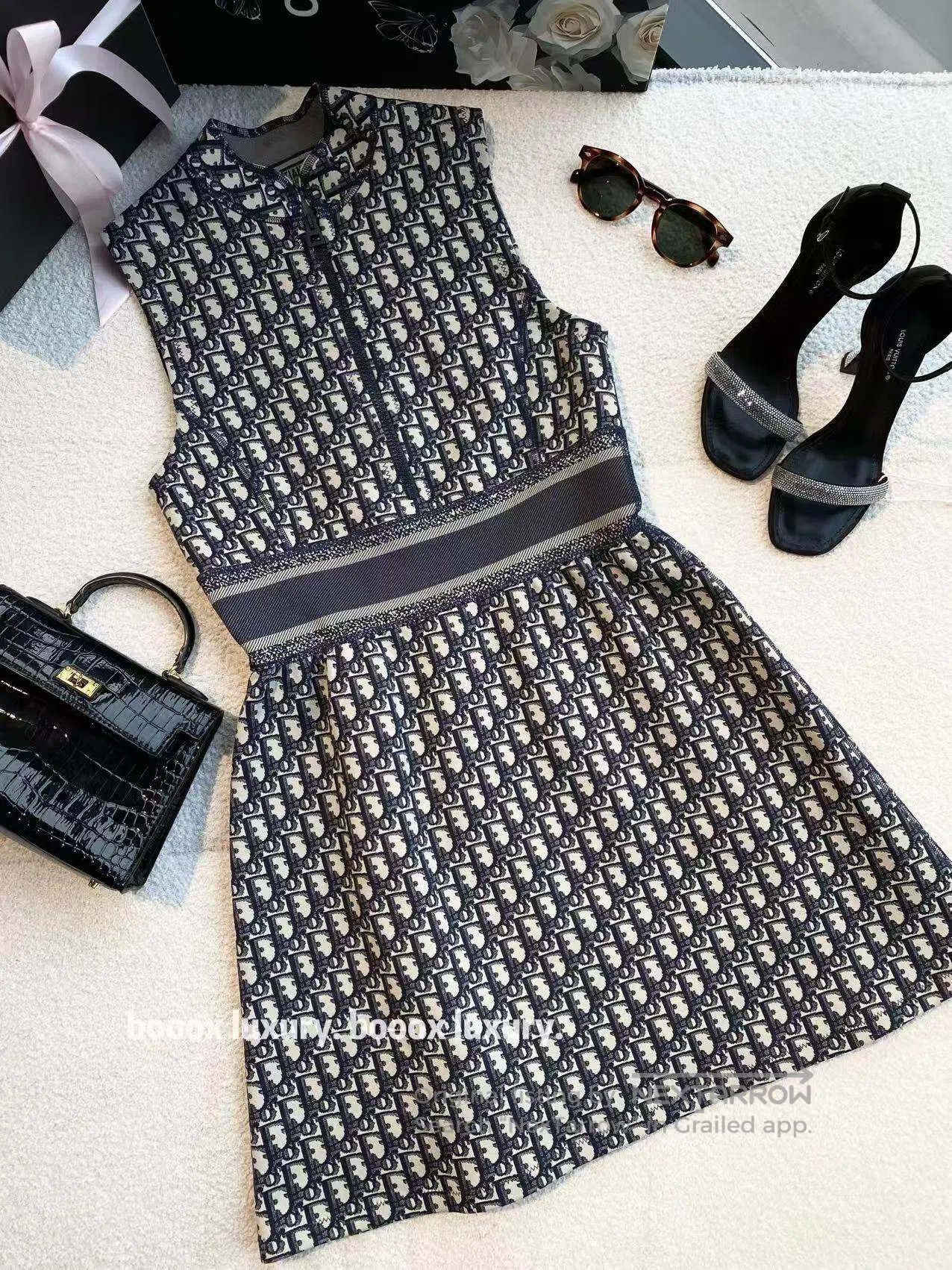 Dior Dior Classic old flower full print sleeveless dress| Size XXS / US 00 / IT 34 - 1 Thumbnail