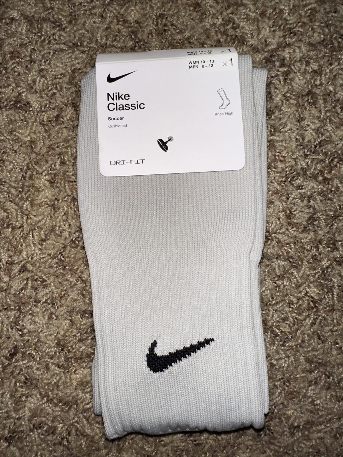 Nike Nike Classic III Soccer Grey Sock Size ONE SIZE - 1 Thumbnail