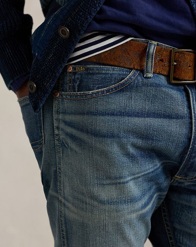 Polo Ralph Lauren Polo Ralph Lauren Heritage Rider Bootcut Jean Blue 33/32 Size US 33 - 5 Thumbnail