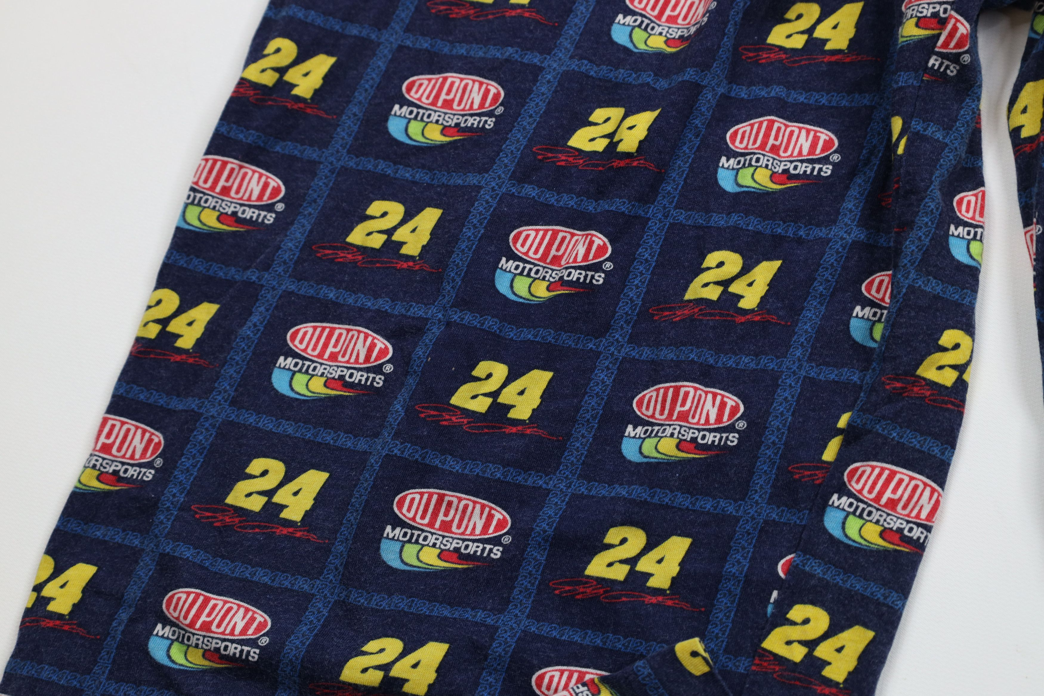 Vintage Vintage NASCAR Jeff Gordon Racing Wide Leg Pajama Pants Blue Size US 34 / EU 50 - 7 Thumbnail