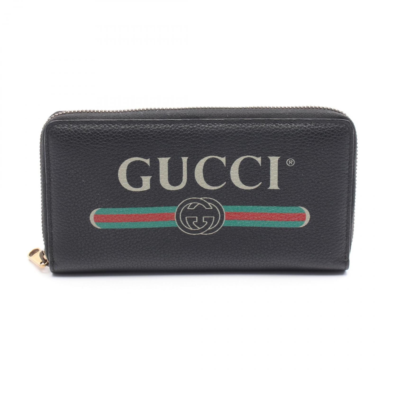 Gucci Gucci Gucci Gucci Print Leather Long Wallet Leather Long Wallet 496317 Size ONE SIZE - 1 Thumbnail