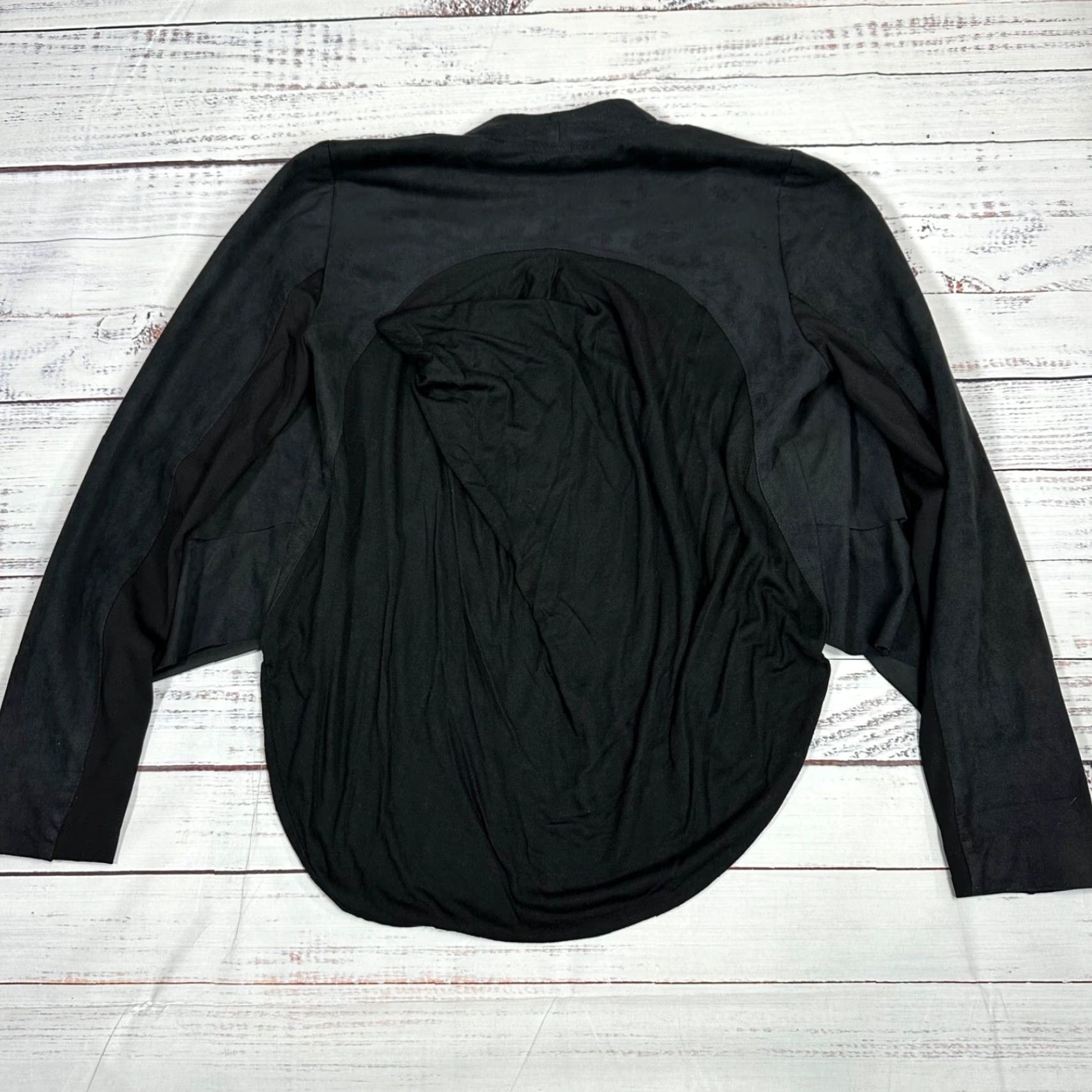 James Perse James Perse Womens Cardigan Sweater Open Front Long Sleeve Sz S Black High Low Sized Small Size S / US 4 / IT 40 - 5 Thumbnail