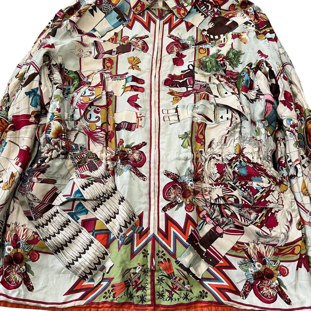 Hermes HERMES 90s MARGIELA Vintage Reversible Silk Jacket Size US XS / EU 42 / 0 - 12 Thumbnail