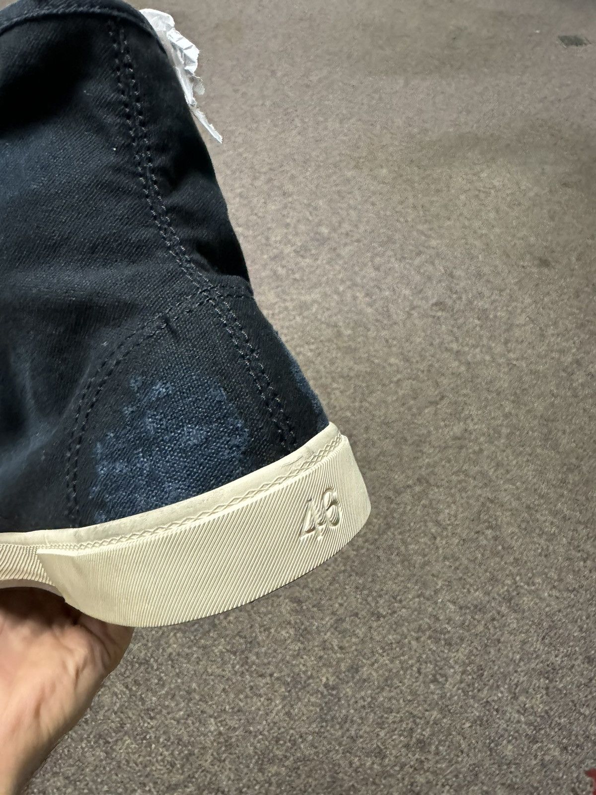 Balenciaga o1rshd1 Q:2 / Paris High-Top Sneakers in Black/White Size US 13 / EU 46 - 16 Thumbnail